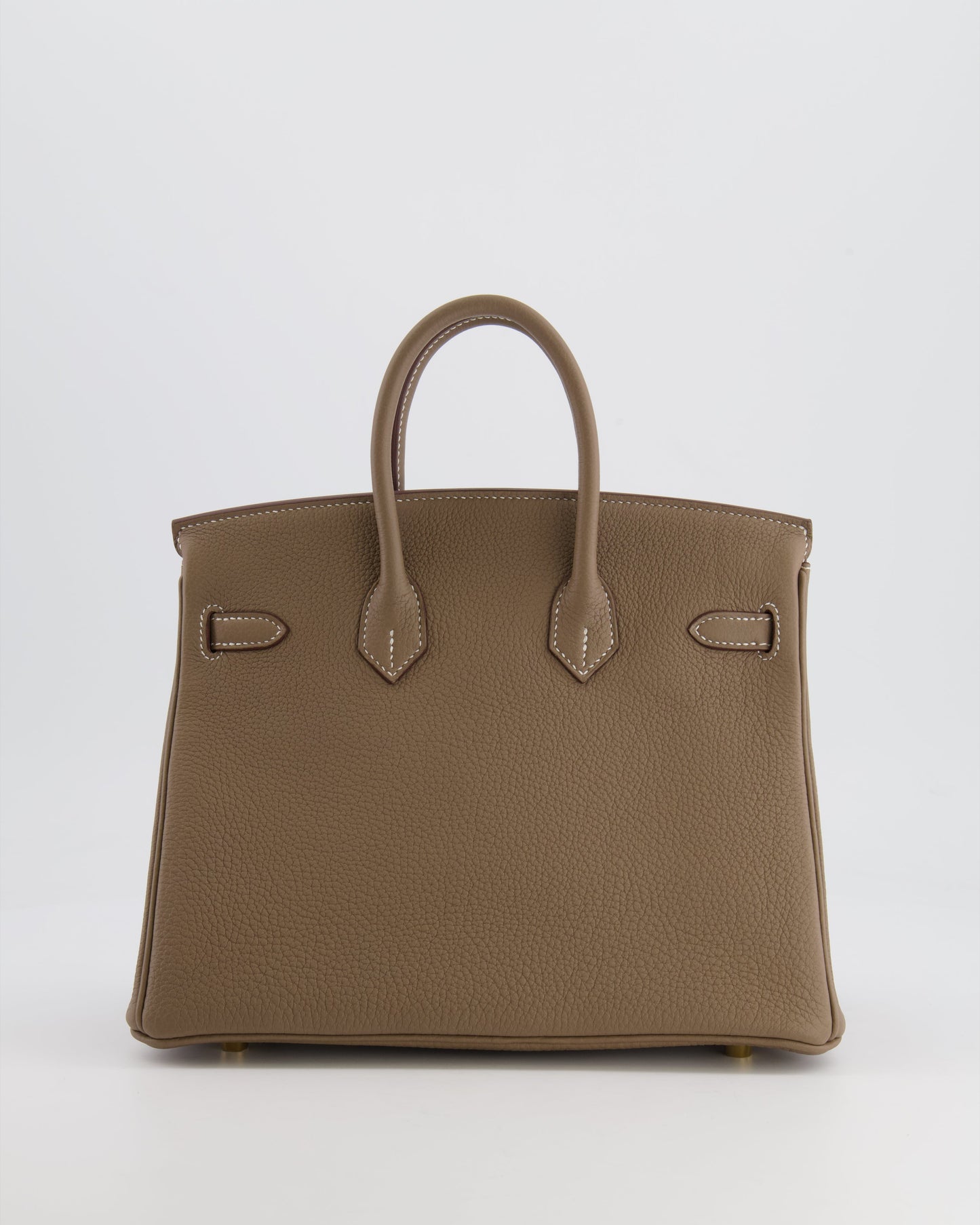 *HOT* Hermes Birkin Retourne 25 Bag in Etoupe Togo Leather with Gold Hardware