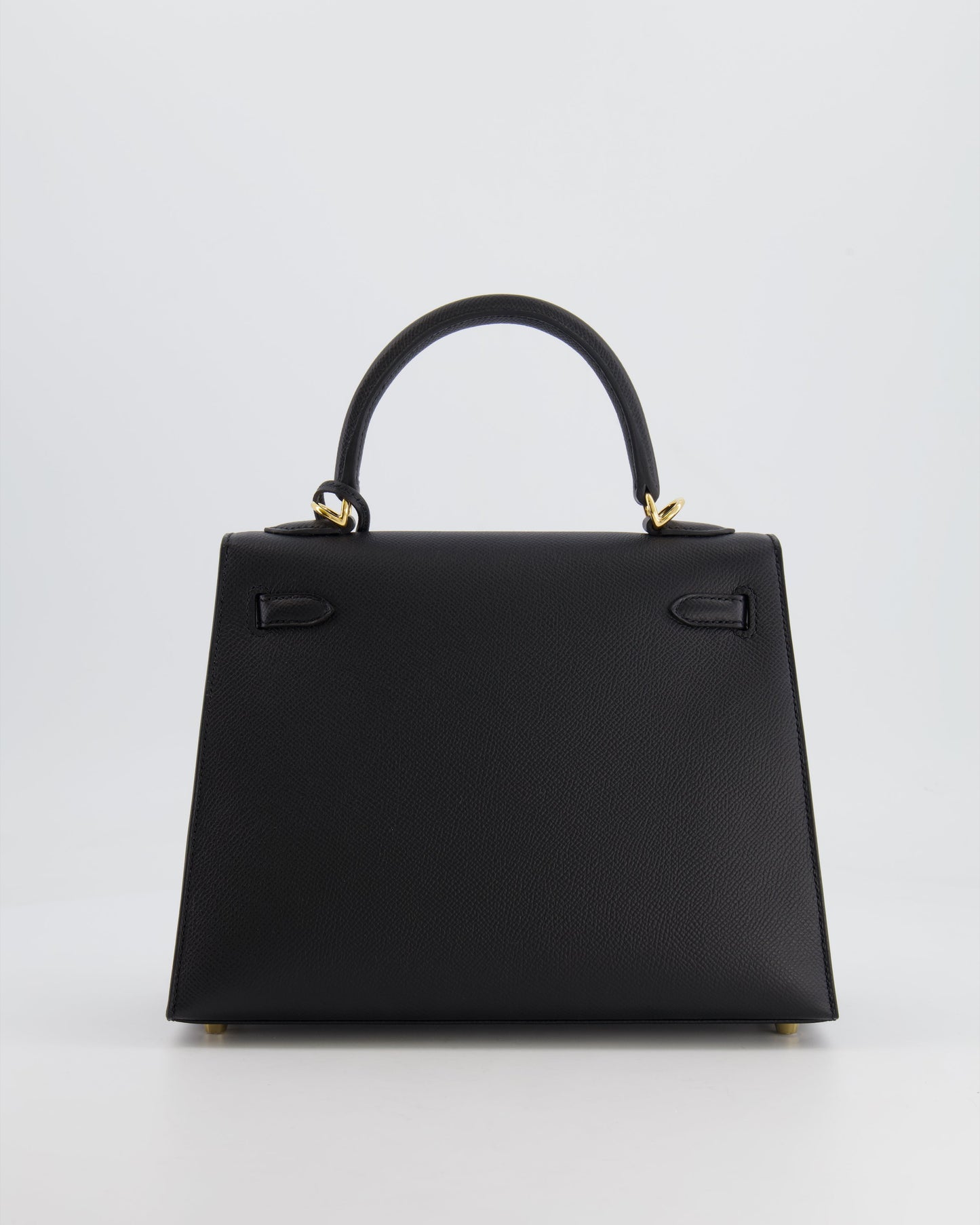 Hermes Kelly 25 Sellier Bag in Noir Epsom Leather with Gold Hardware