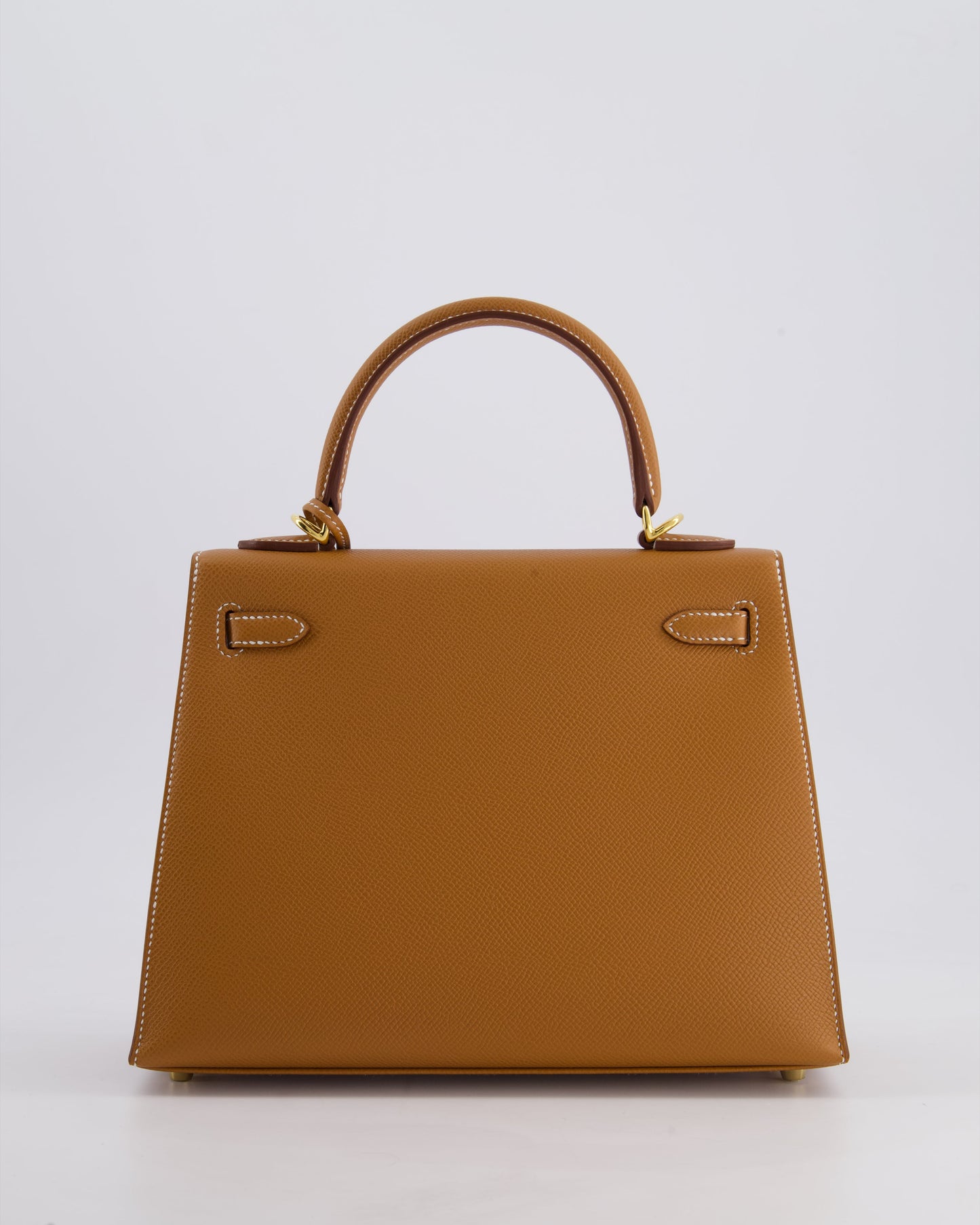 Hermes Kelly 25 Sellier Bag in Gold Epsom Leather with Gold Hardware