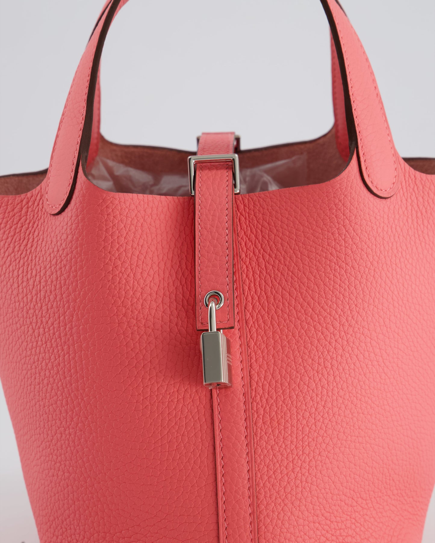 *HOT* Hermes Picotin Lock Bag 18cm in Rose Azalee Clemence Leather with Palladium Hardware