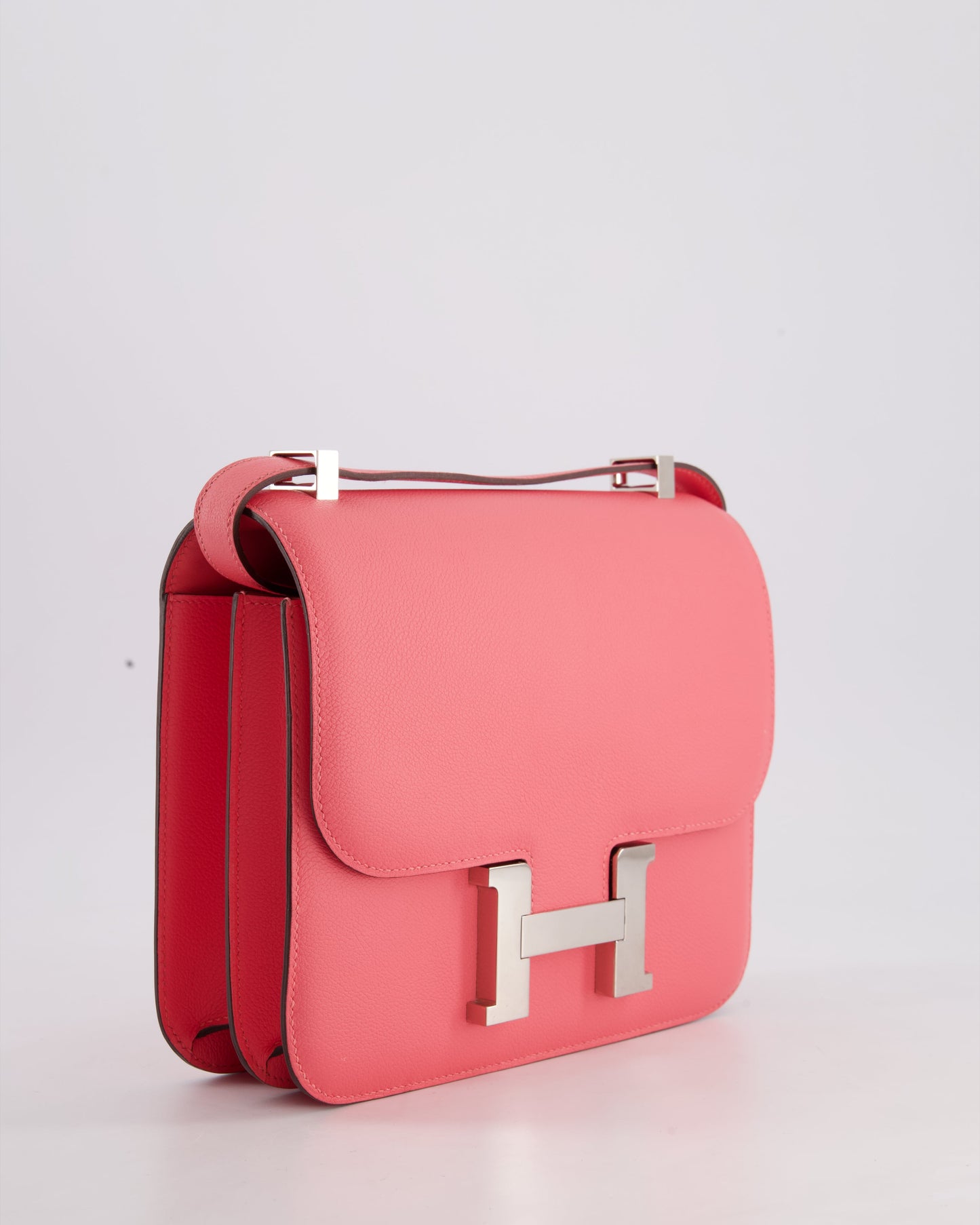 *HOT* Hermes Constance III 24 Bag in Rose Azalee Evercolour Leather with Palladium Hardware