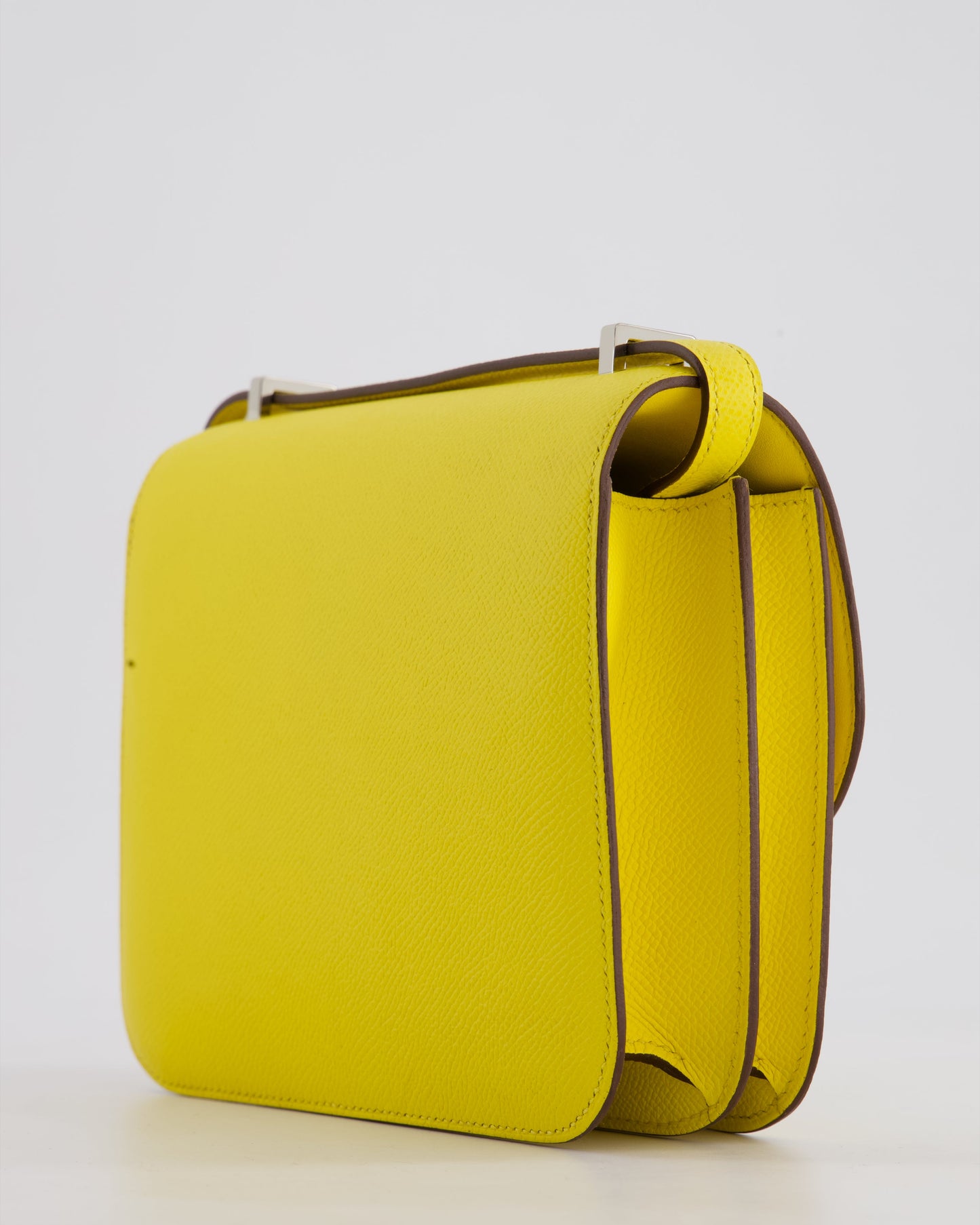 Hermes Constance III 18 Miroir Bag in Jaune De Naples Epsom Leather with Palladium Hardware