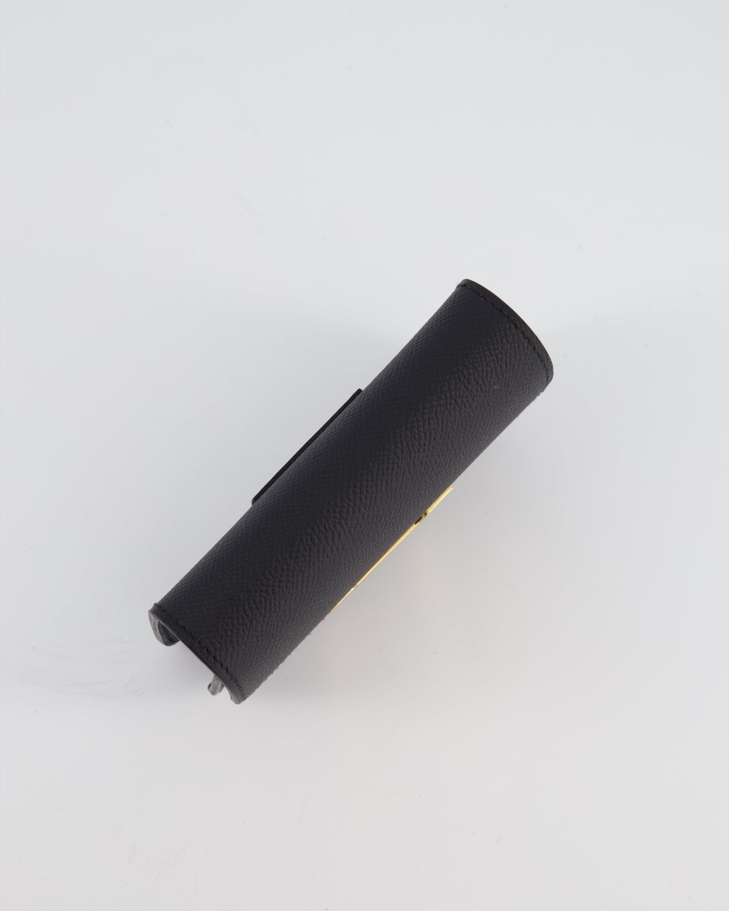 Hermes Constance Slim Belt Wallet Bag in Black Epsom Leather with Pocket and Gold Hardware