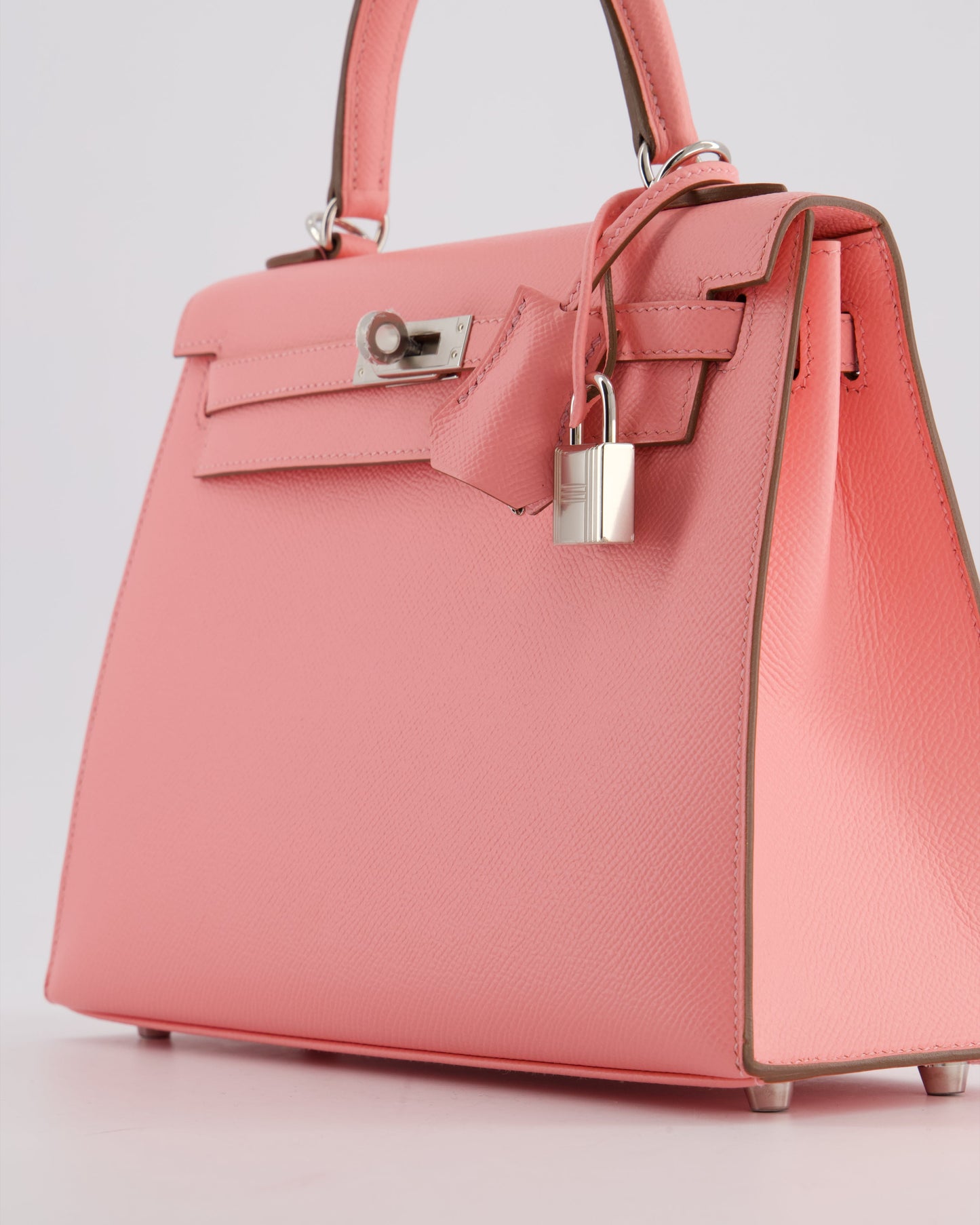 *RARE* Hermes Kelly 25 Sellier Bag in Rose Confetti in Epsom Leather with Palladium Hardware
