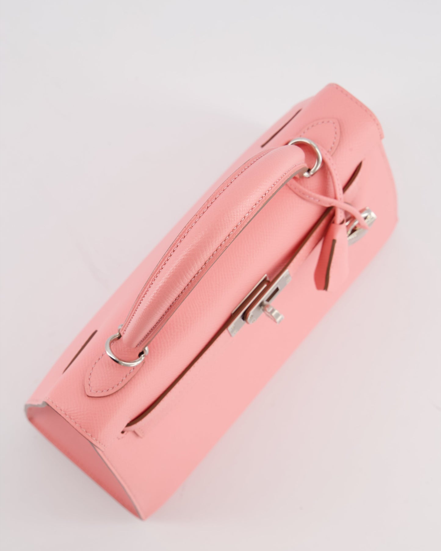 *RARE* Hermes Kelly 25 Sellier Bag in Rose Confetti in Epsom Leather with Palladium Hardware