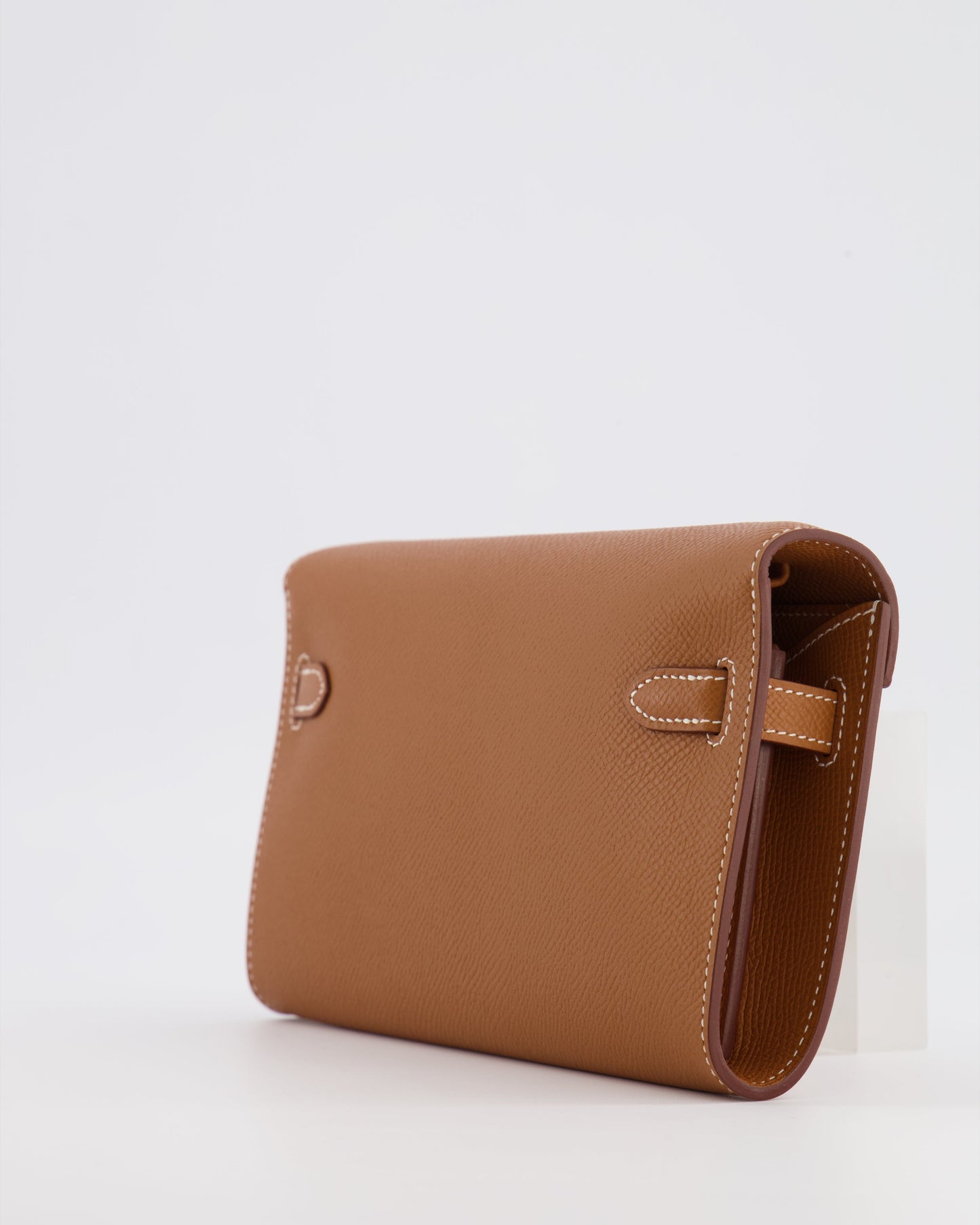 Hermes Kelly To Go Bag in Gold Epsom Leather with Palladium Hardware