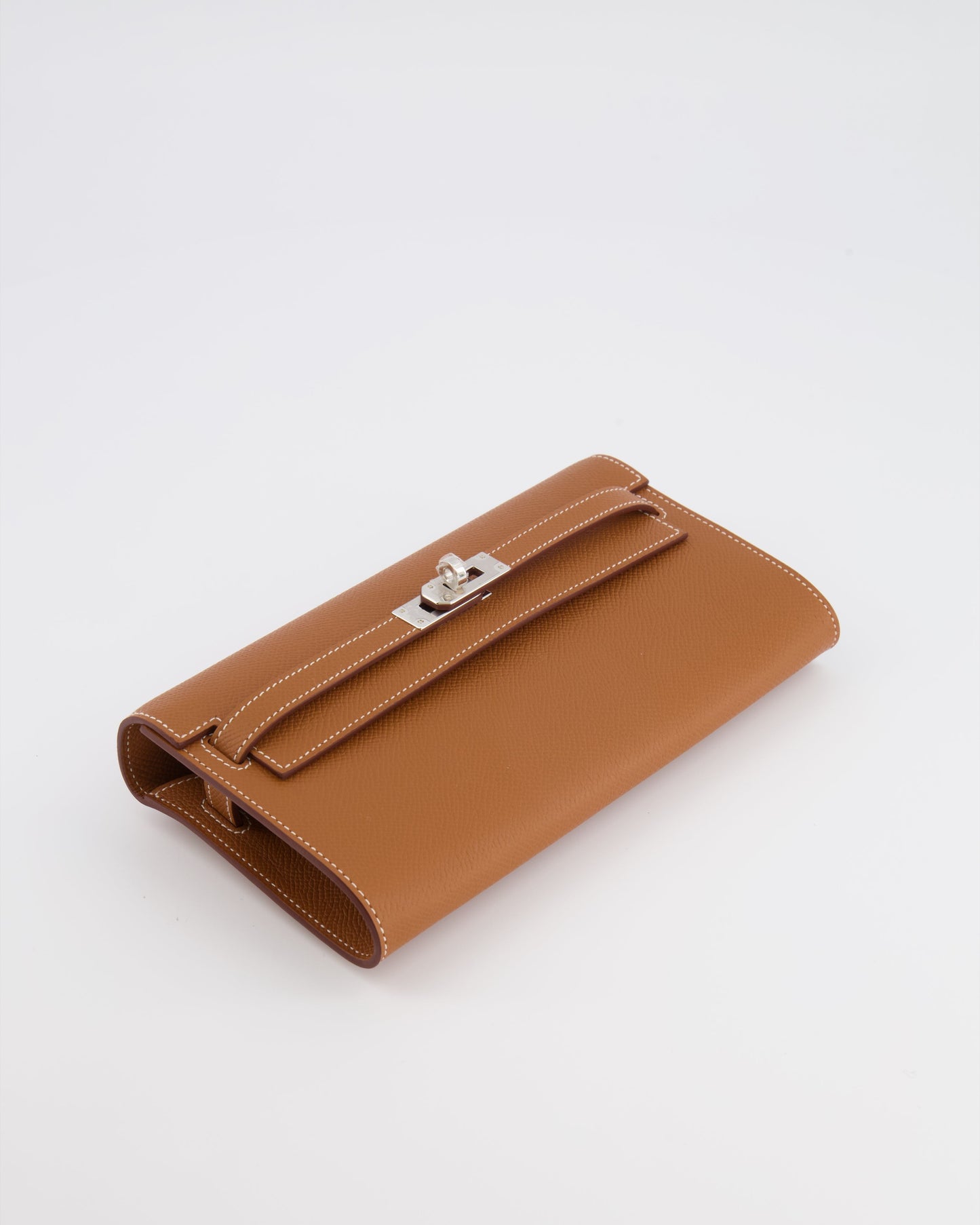 Hermes Kelly To Go Bag in Gold Epsom Leather with Palladium Hardware