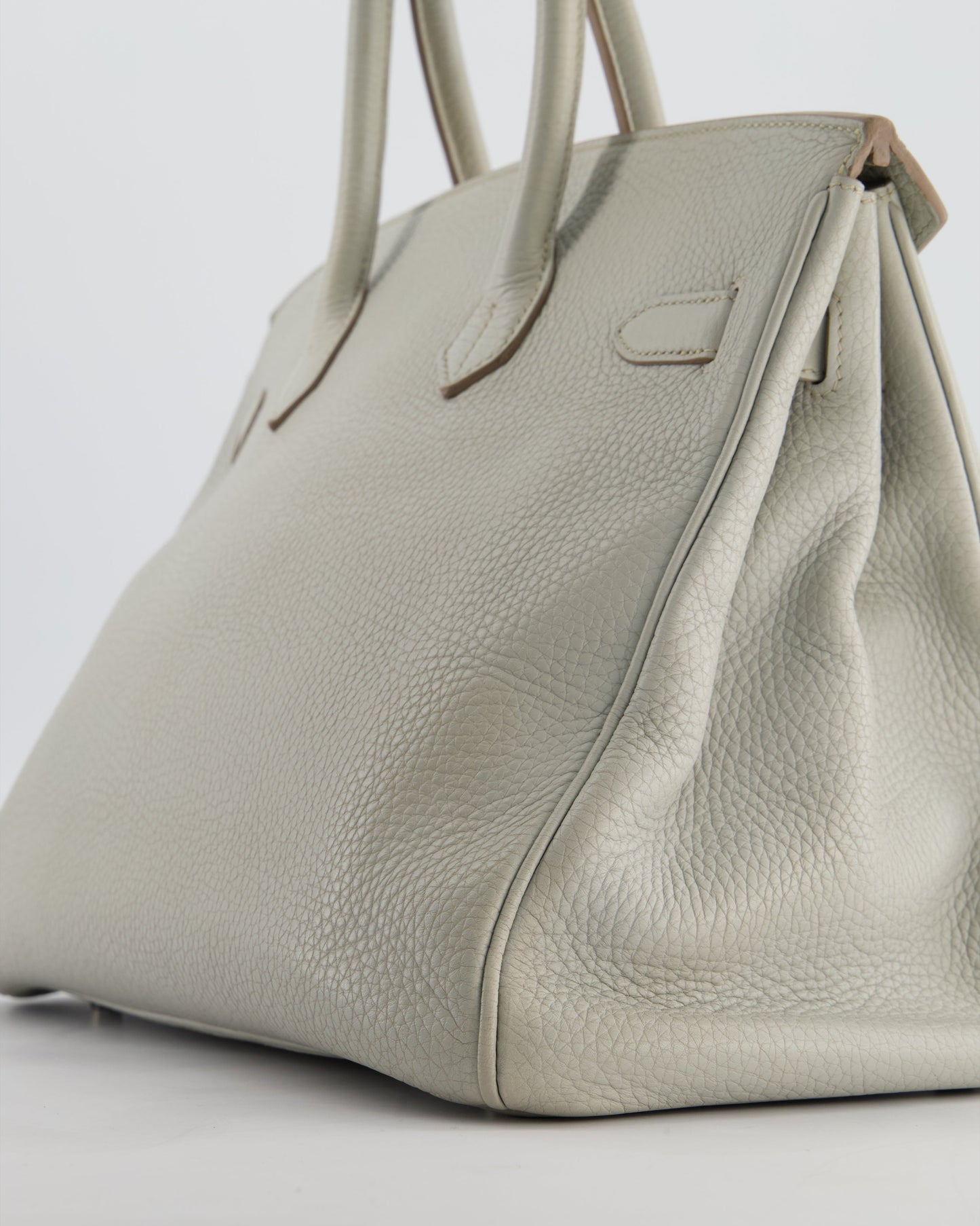 Hermes Birkin 35 Retourne Bag in Gris Perle Togo Leather with Palladium Hardware