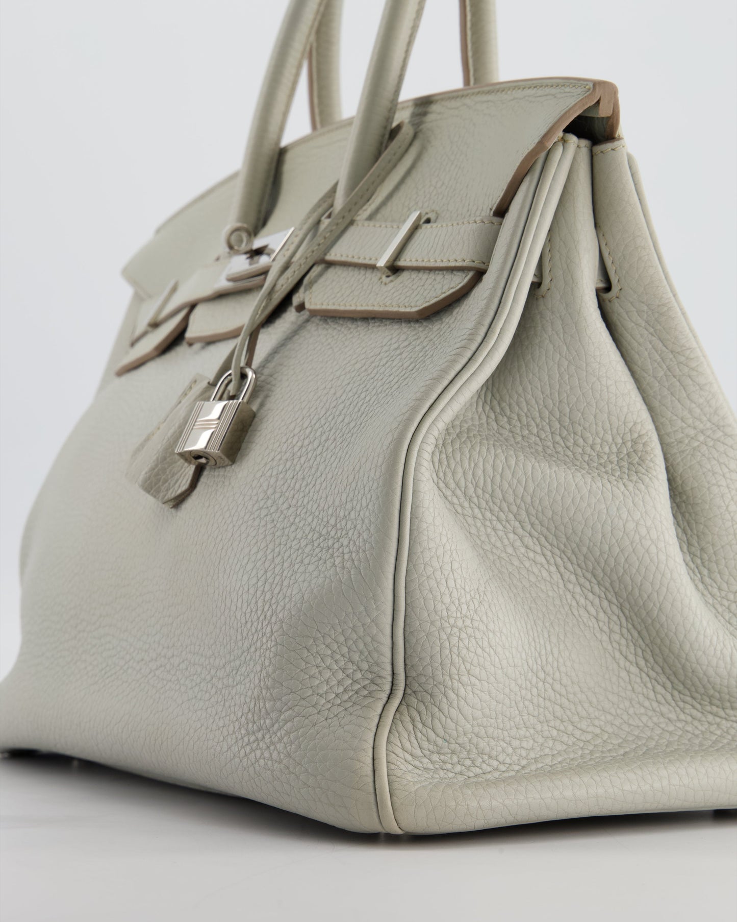 Hermes Birkin 35 Retourne Bag in Gris Perle Togo Leather with Palladium Hardware