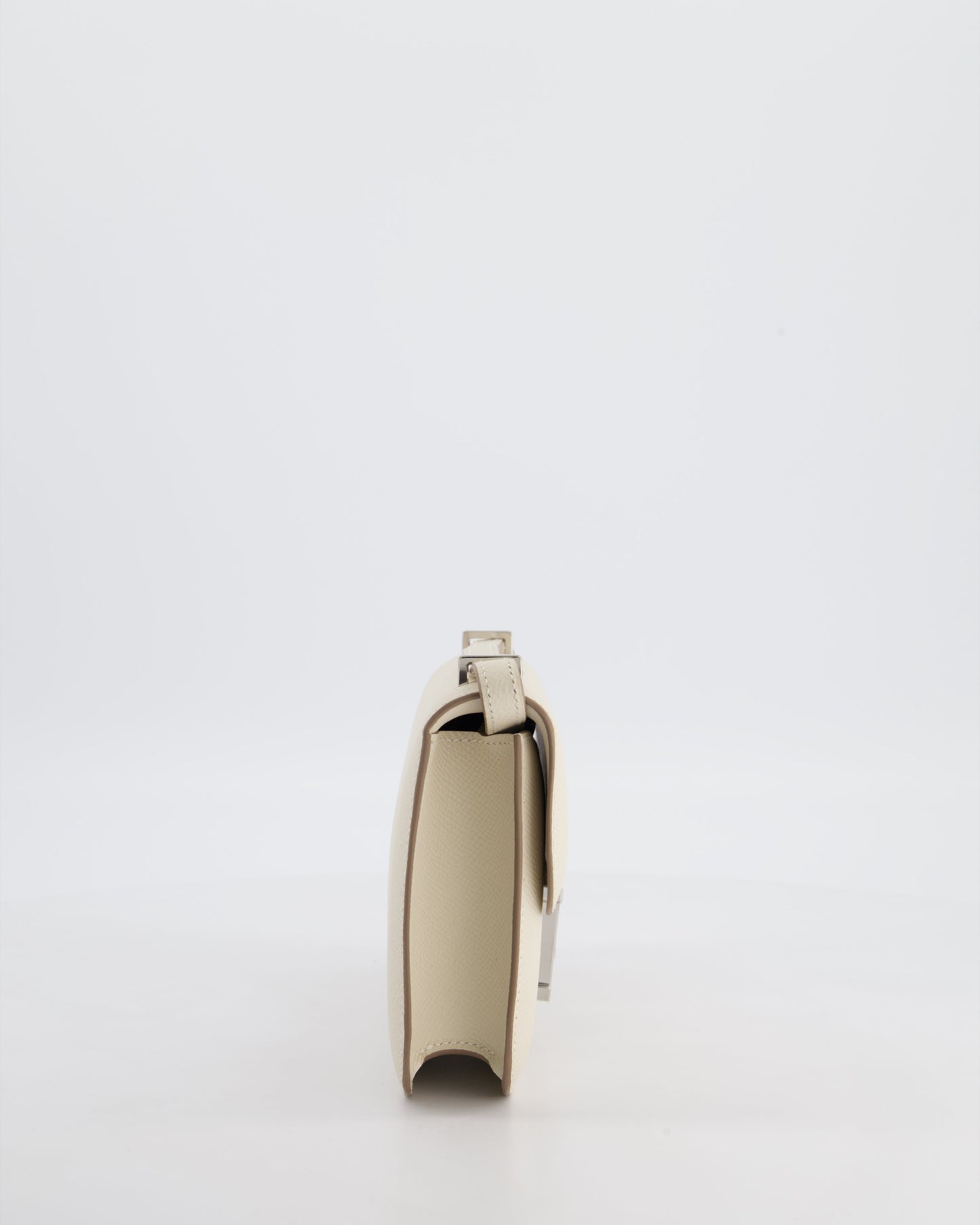 *NEW RELEASE* Hermes Constance 1-Elan Miroir Bag in Craie Epsom Leather with Palladium Hardware