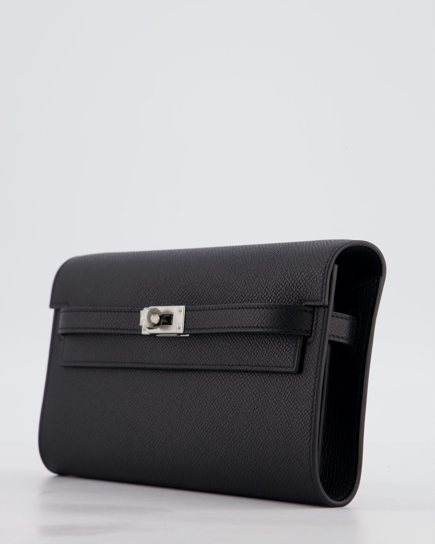 Hermes Kelly To Go Bag in Noir Epsom Leather with Palladium Hardware