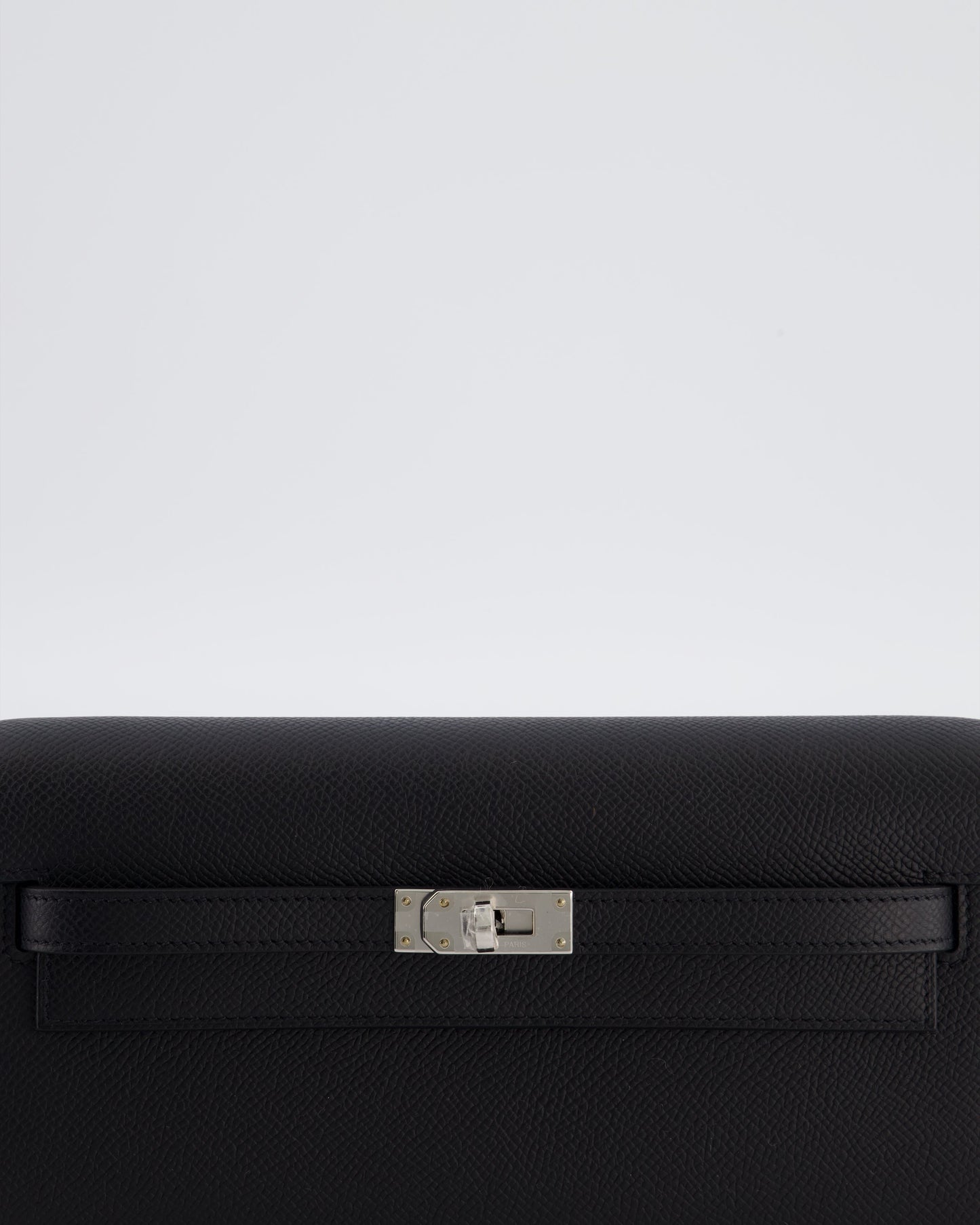 Hermes Kelly To Go Bag in Noir Epsom Leather with Palladium Hardware