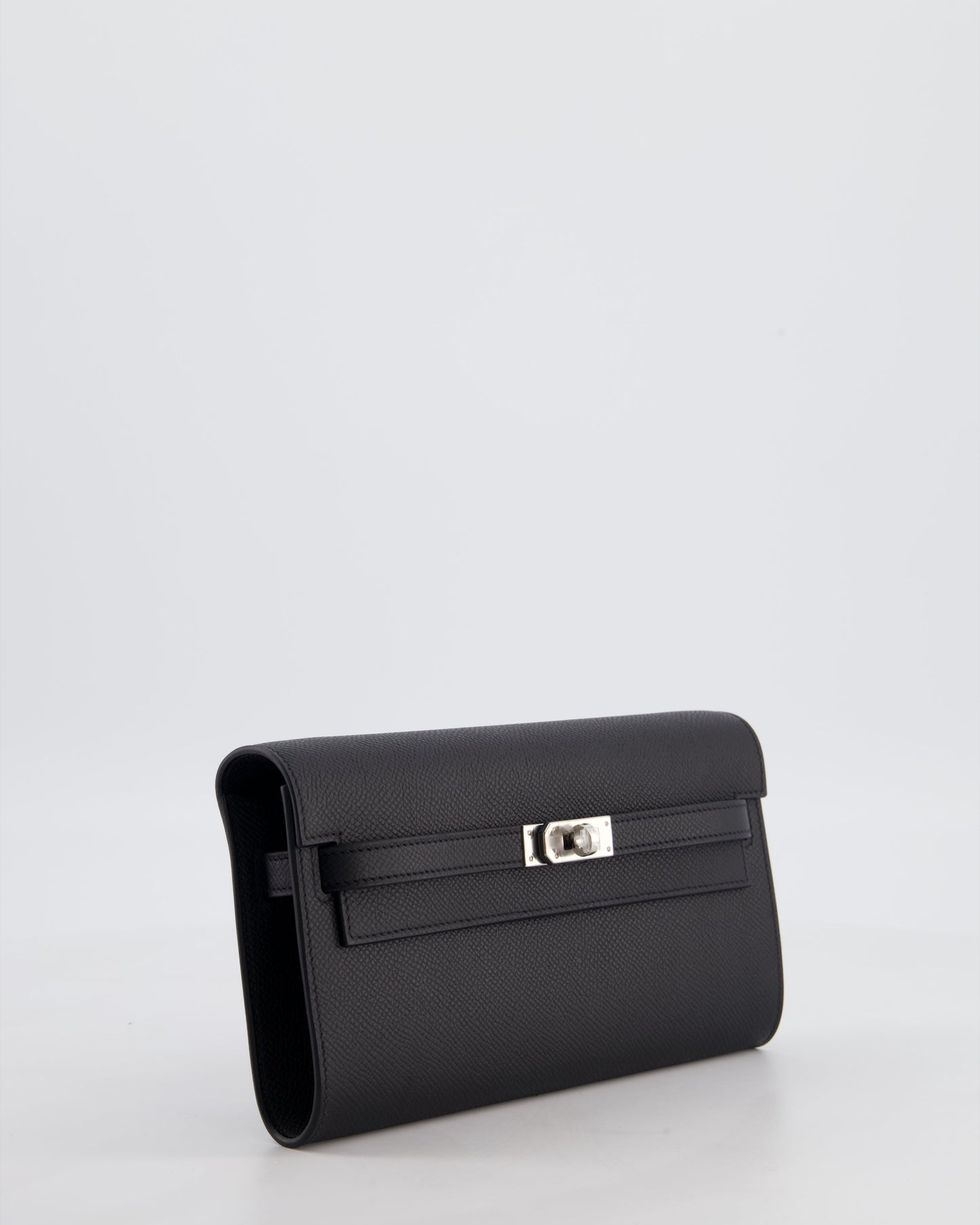 Hermes Kelly To Go Bag in Noir Epsom Leather with Palladium Hardware