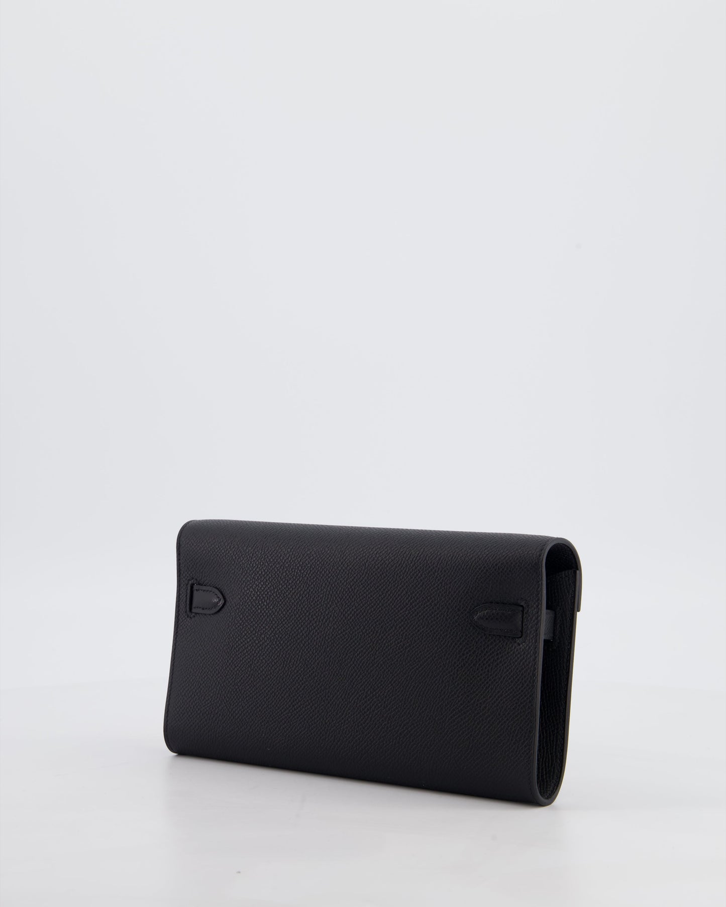 Hermes Kelly To Go Bag in Noir Epsom Leather with Palladium Hardware