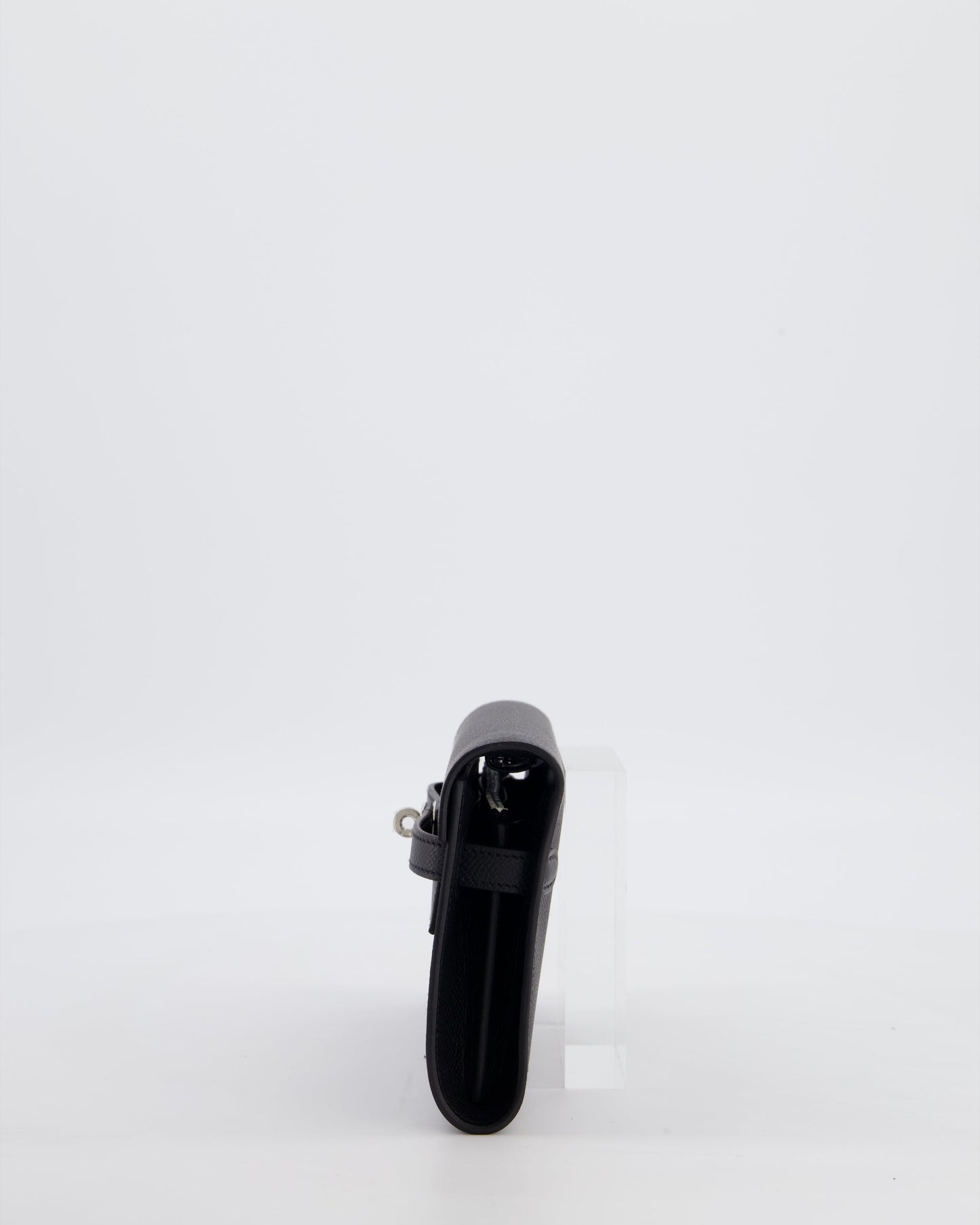Hermes Kelly To Go Bag in Noir Epsom Leather with Palladium Hardware