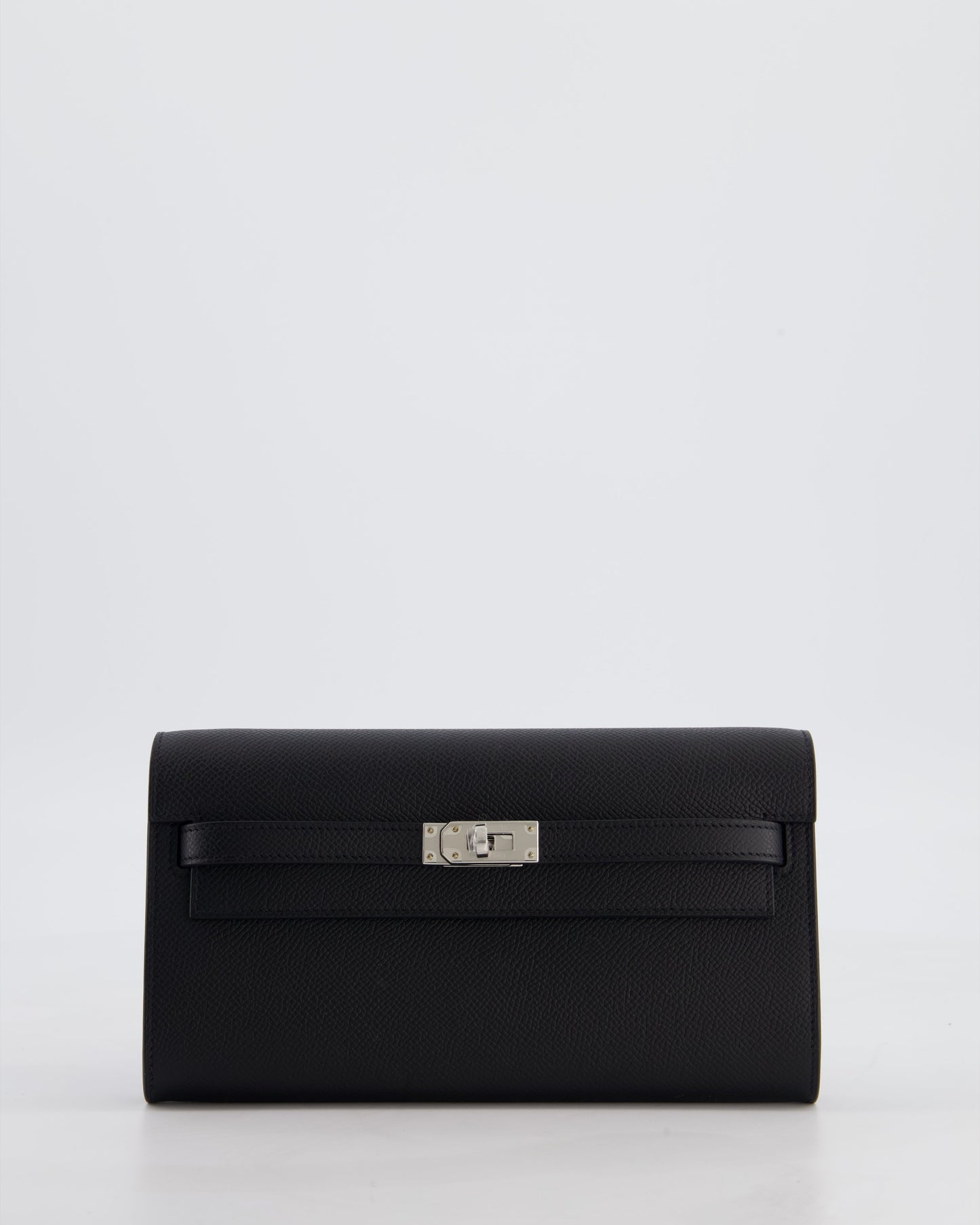 Hermes Kelly To Go Bag in Noir Epsom Leather with Palladium Hardware