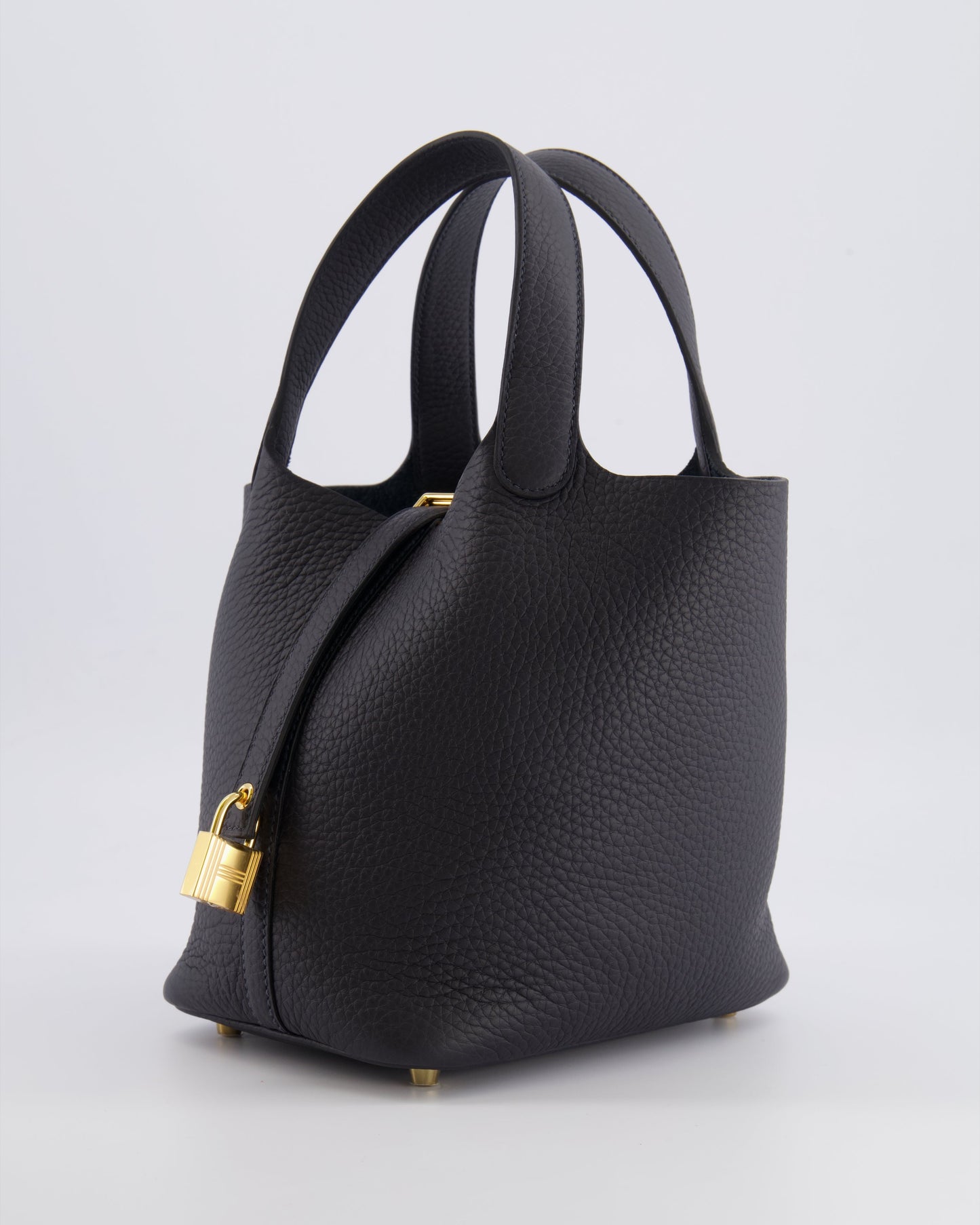 Hermes Picotin Lock 18 Bag in Caban Clemence Leather with Gold Hardware