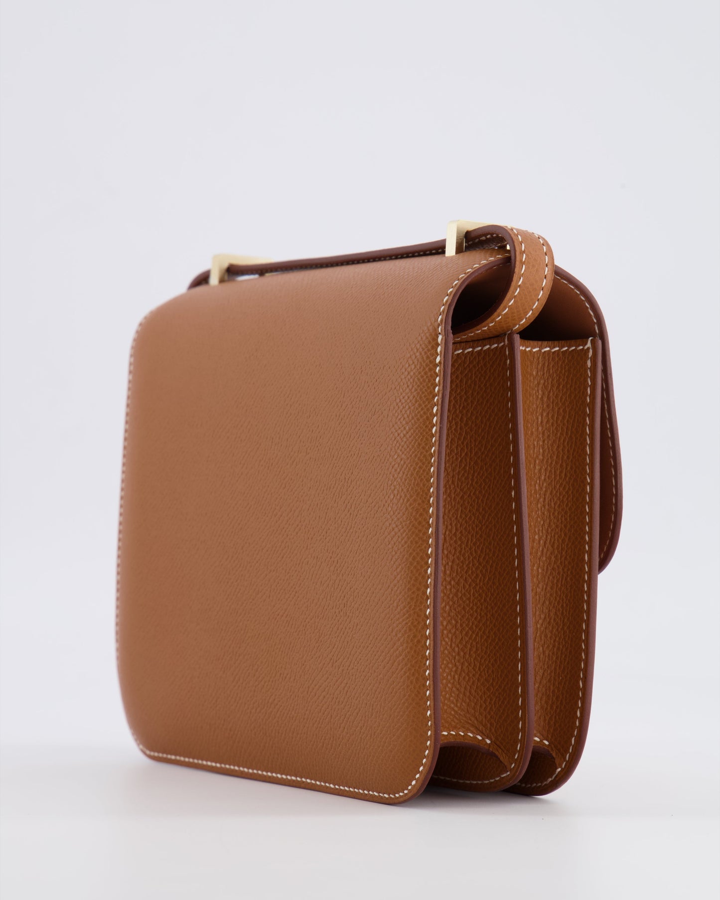 *RARE* Hermes Constance III 18 Miroir Bag in Gold Epsom Leather with Brushed Permabrass Hardware