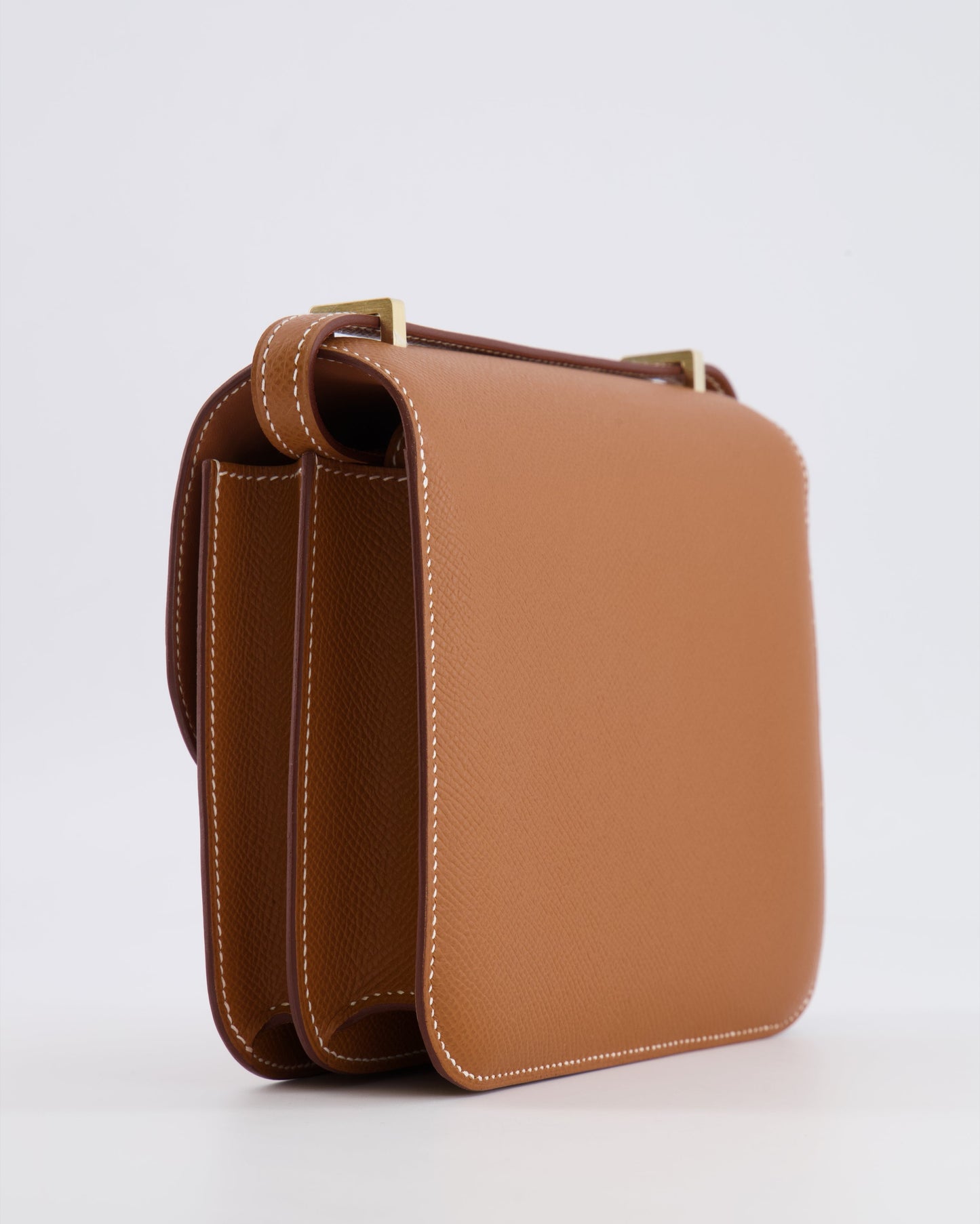 *RARE* Hermes Constance III 18 Miroir Bag in Gold Epsom Leather with Brushed Permabrass Hardware