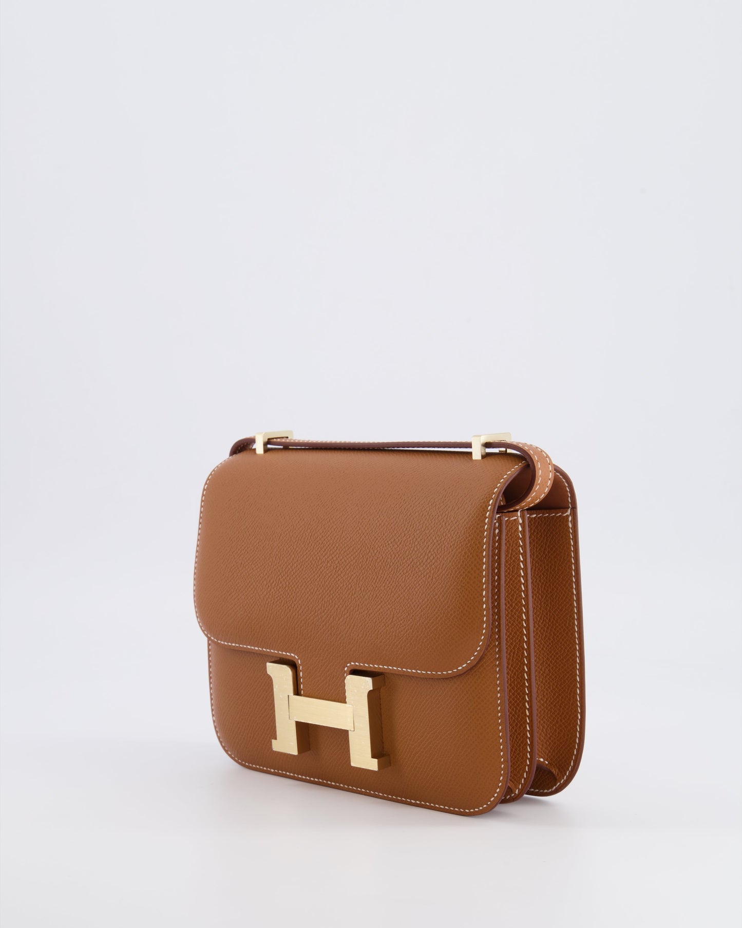 *RARE* Hermes Constance III 18 Miroir Bag in Gold Epsom Leather with Brushed Permabrass Hardware