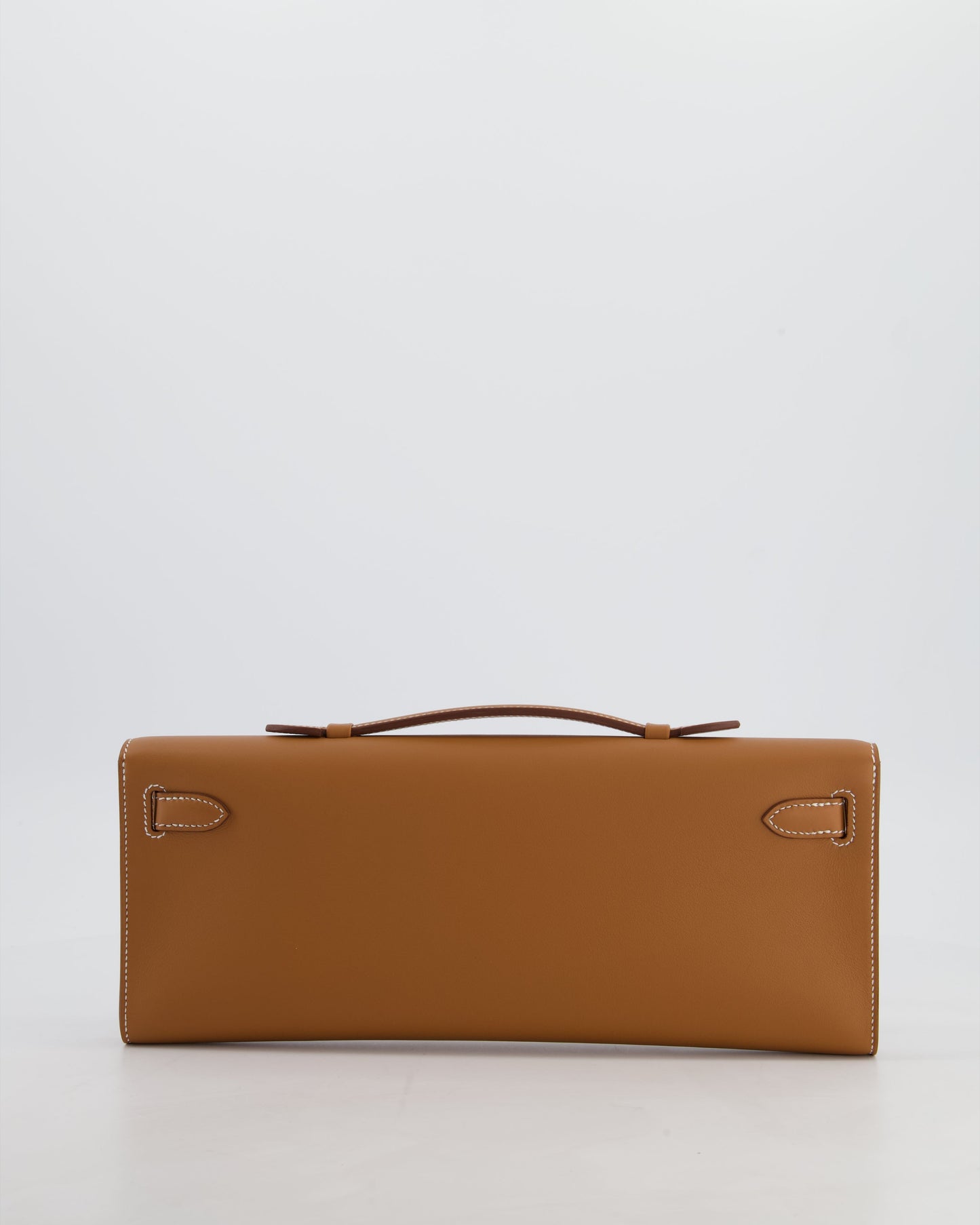 *HOT & RARE* Hermes Kelly Cut Bag in Gold Swift Leather with Palladium Hardware