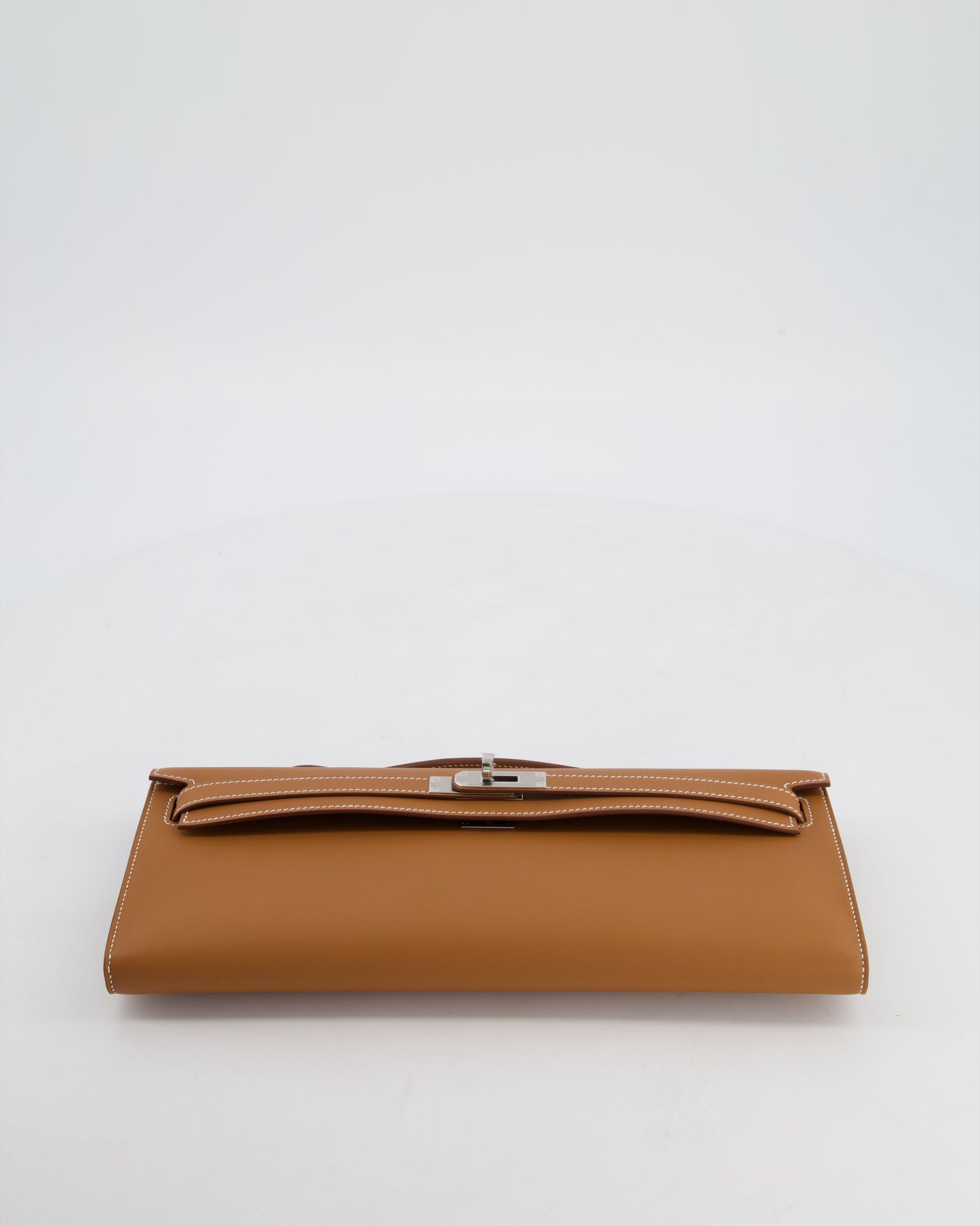 *HOT & RARE* Hermes Kelly Cut Bag in Gold Swift Leather with Palladium Hardware
