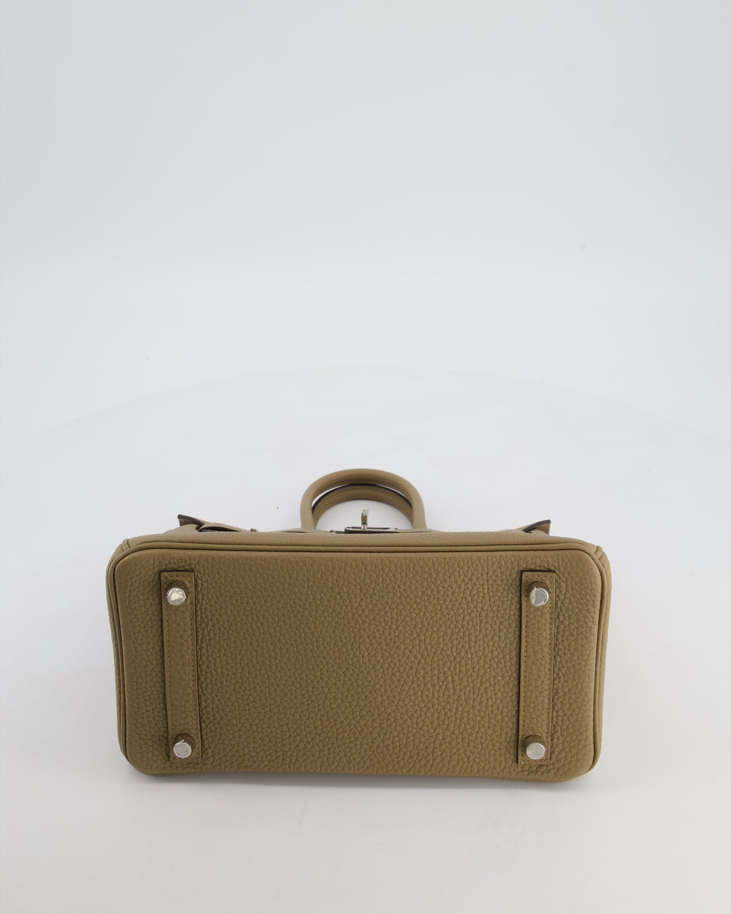 Hermes Birkin 25 Retourne Bag in Beige Marfa Togo Leather with Palladium Hardware