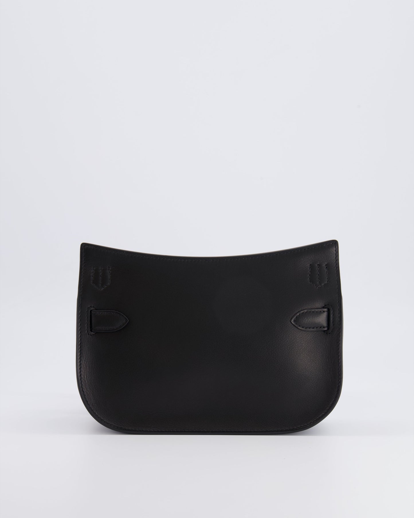 *RARE* Hermes Mini Jypsiere Crossbody Bag in Black Evergrain Leather with Gold Hardware