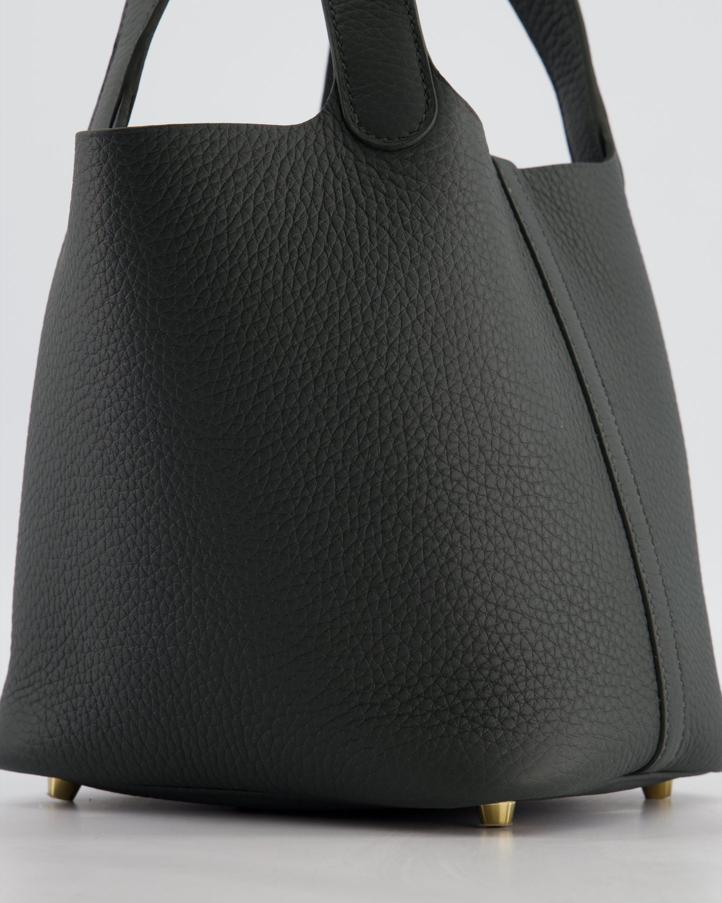 Hermes Picotin Lock 18 Bag in Vert Mangrove Clemence Leather with Permabrass Hardware