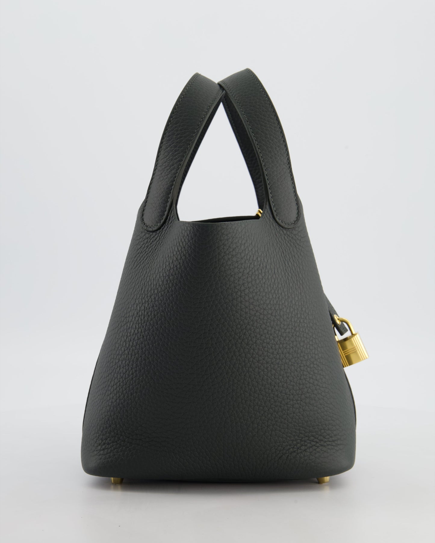 Hermes Picotin Lock 18 Bag in Vert Mangrove Clemence Leather with Permabrass Hardware