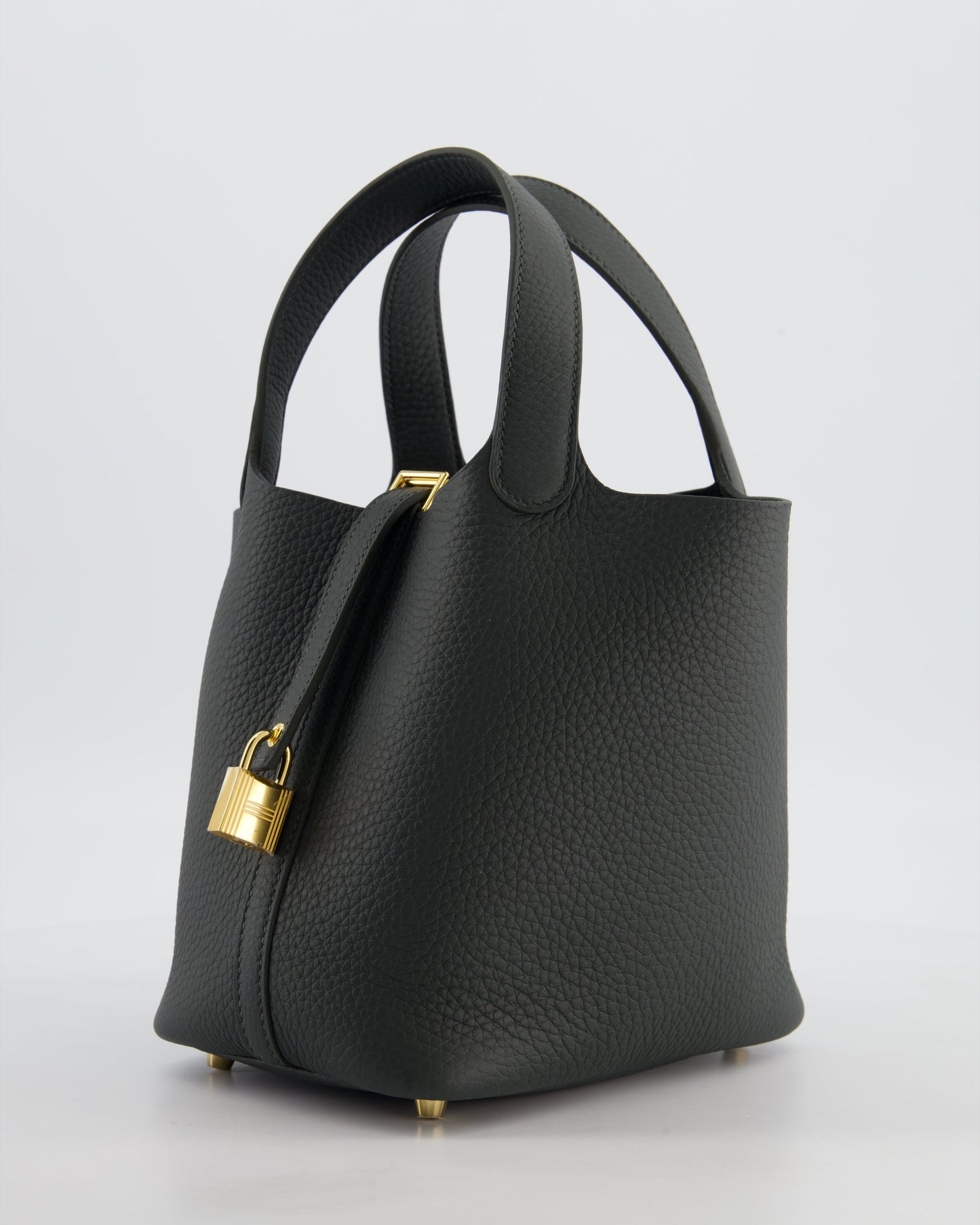 Hermes Picotin Lock 18 Bag in Vert Mangrove Clemence Leather with Permabrass Hardware