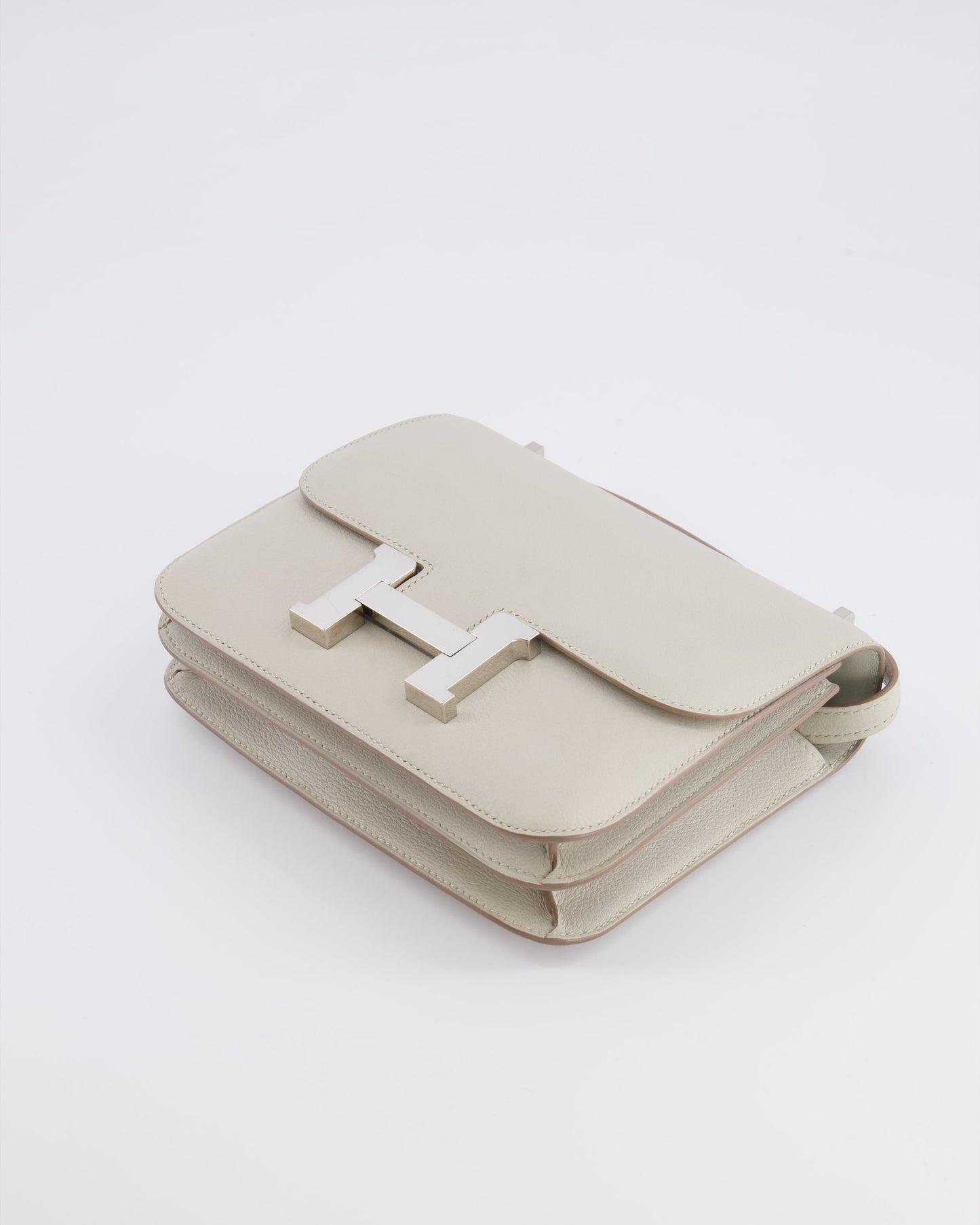 Hermes Constance III 18 Bag in Gris Perle Evercolor Leather with Palladium Hardware