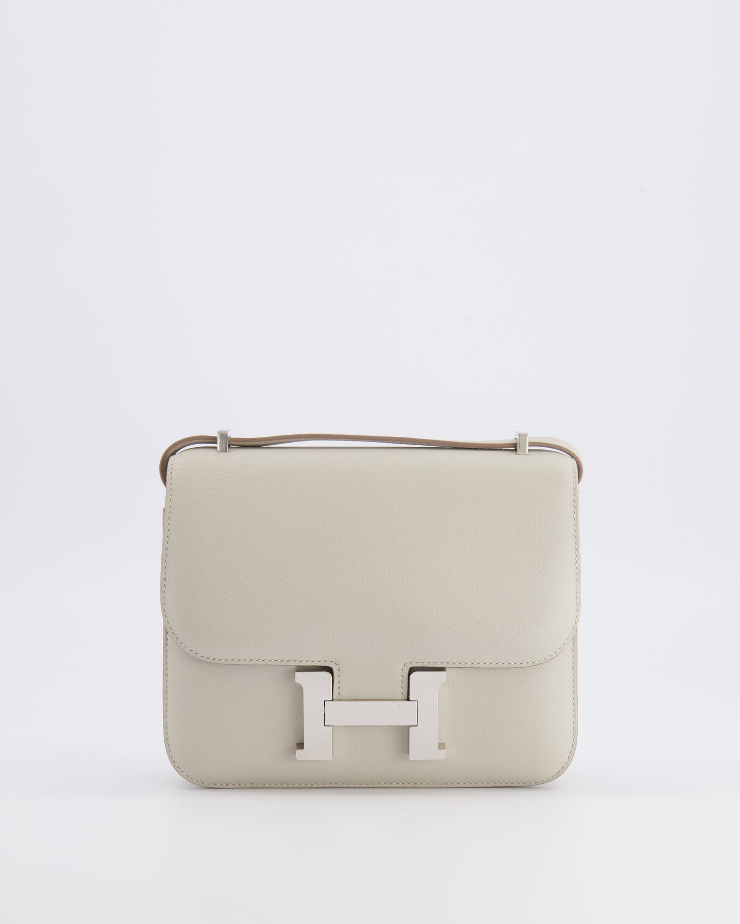 Hermes Constance III 18 Bag in Gris Perle Evercolor Leather with Palladium Hardware