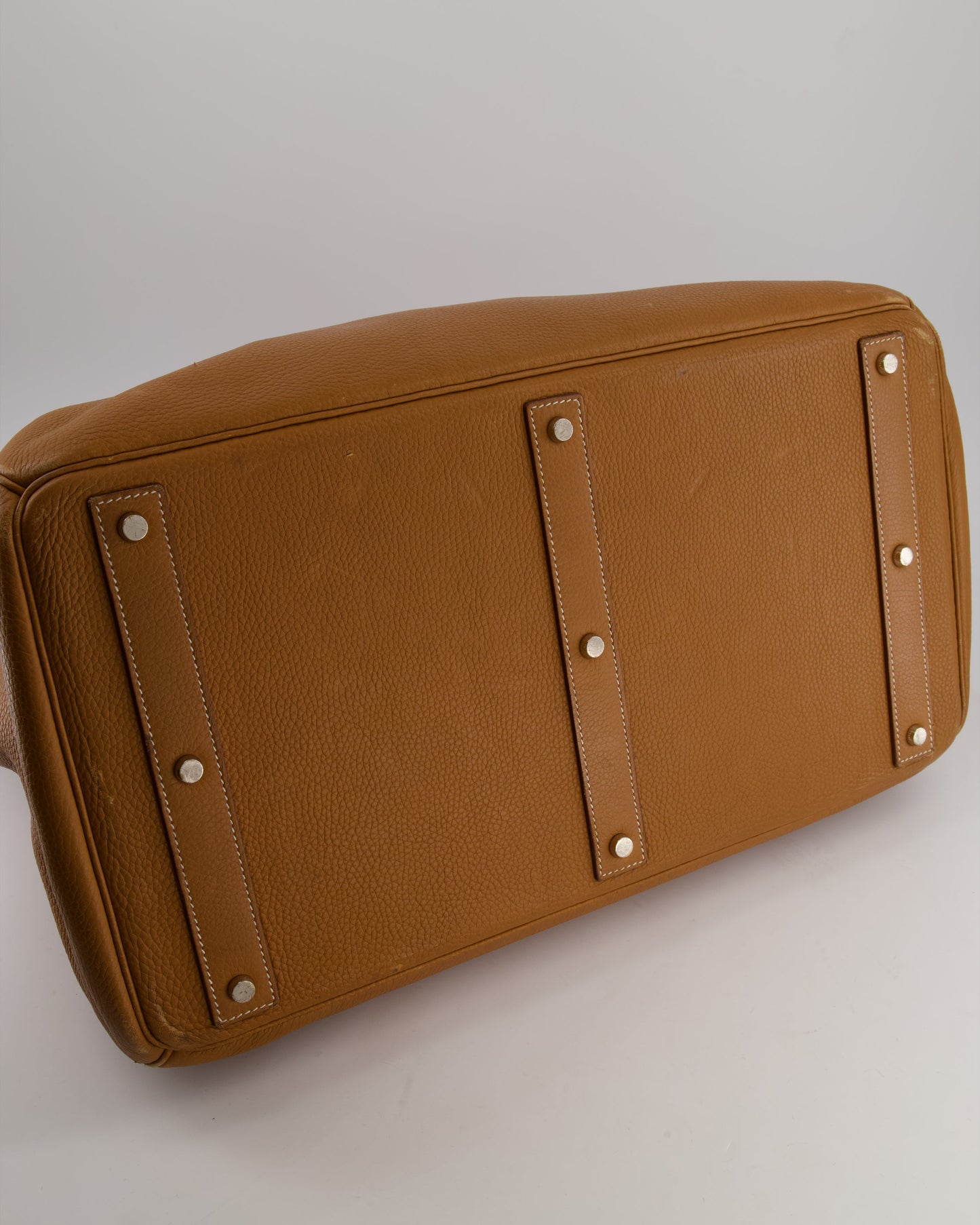 Hermes Haut à Courroies HAC 40 Bag in Gold Togo Leather with Palladium Hardware