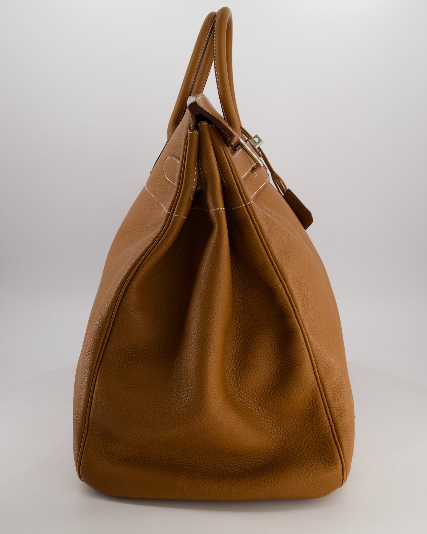 Hermes Haut à Courroies HAC 40 Bag in Gold Togo Leather with Palladium Hardware