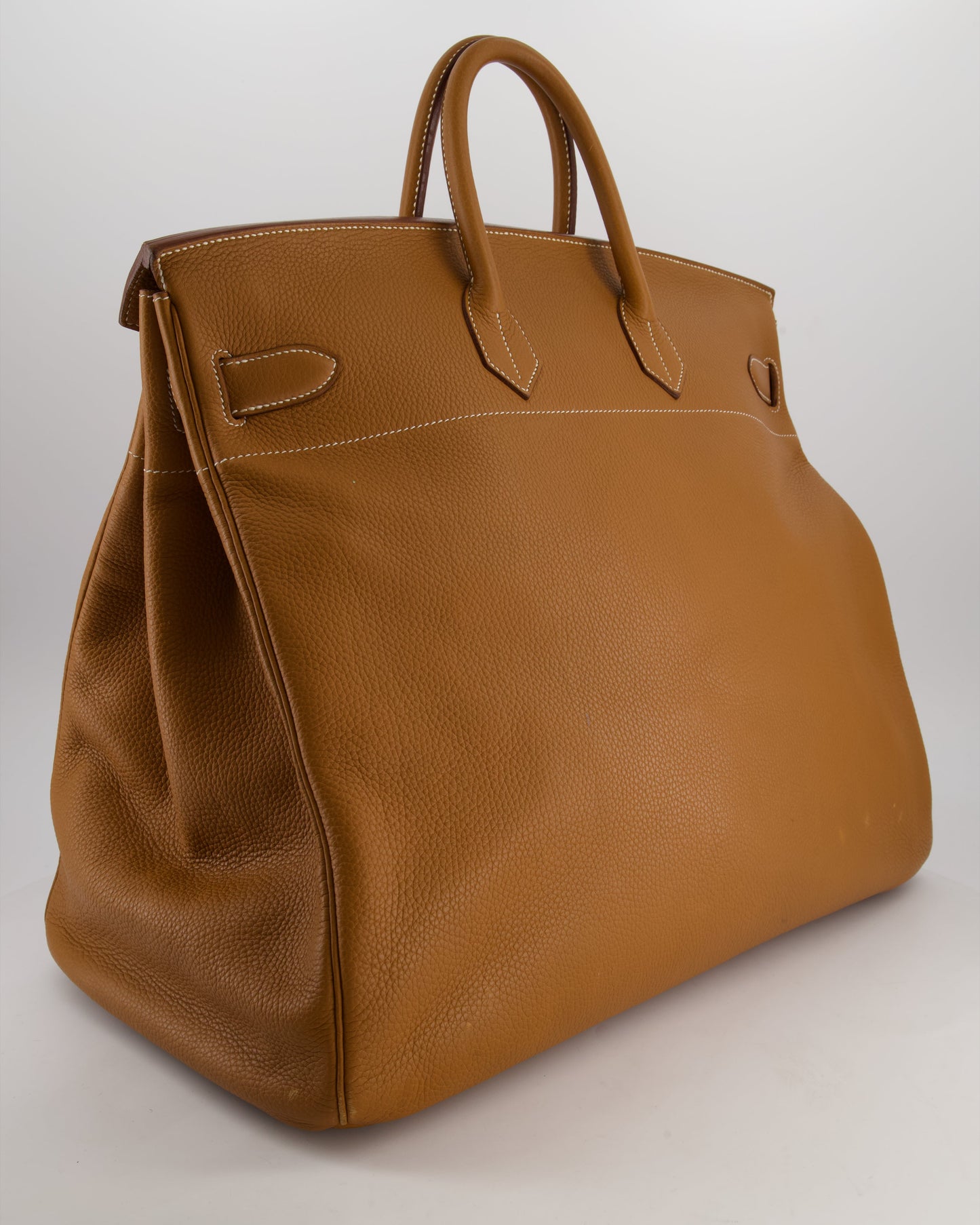 Hermes Haut à Courroies HAC 40 Bag in Gold Togo Leather with Palladium Hardware