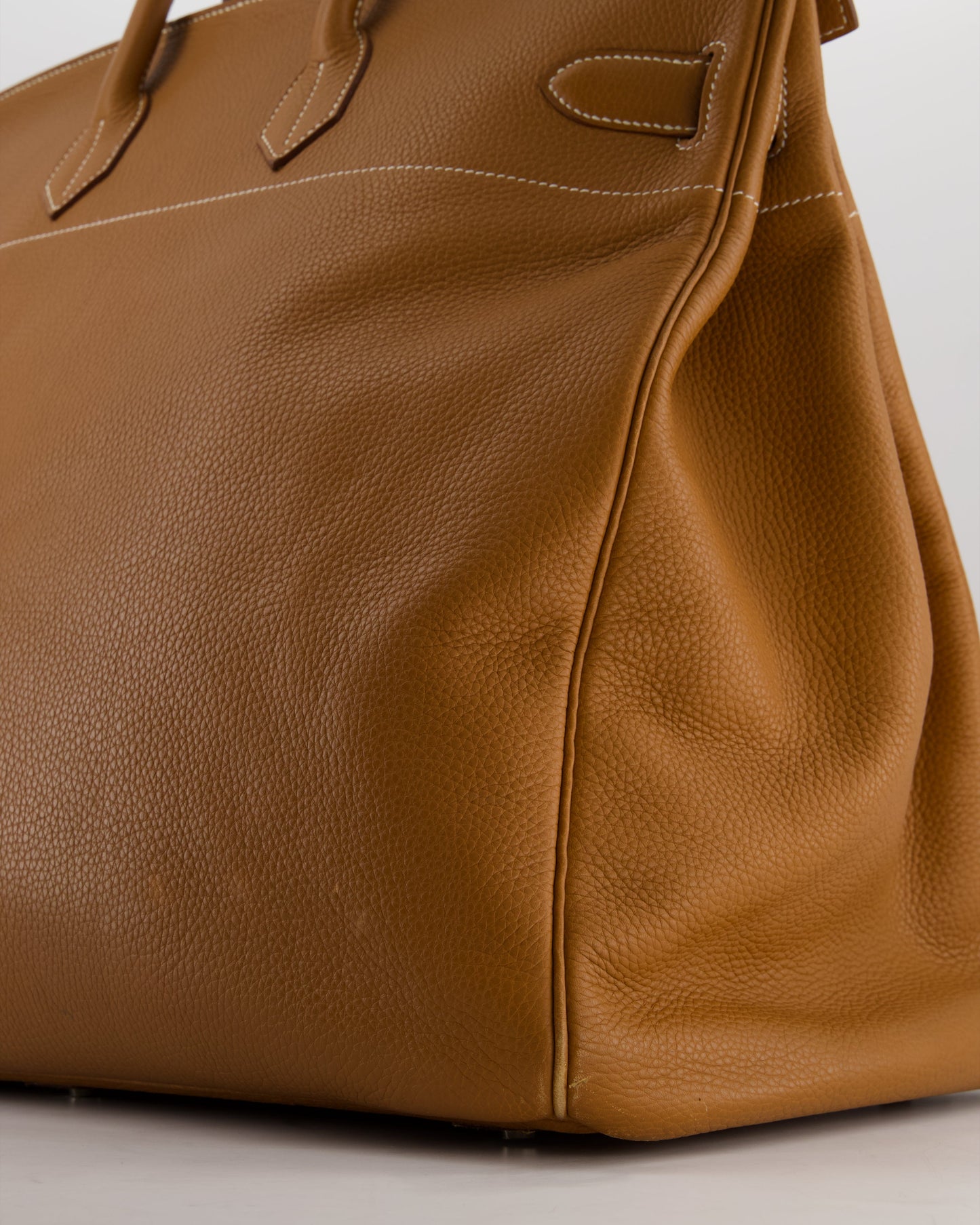 Hermes Haut à Courroies HAC 40 Bag in Gold Togo Leather with Palladium Hardware