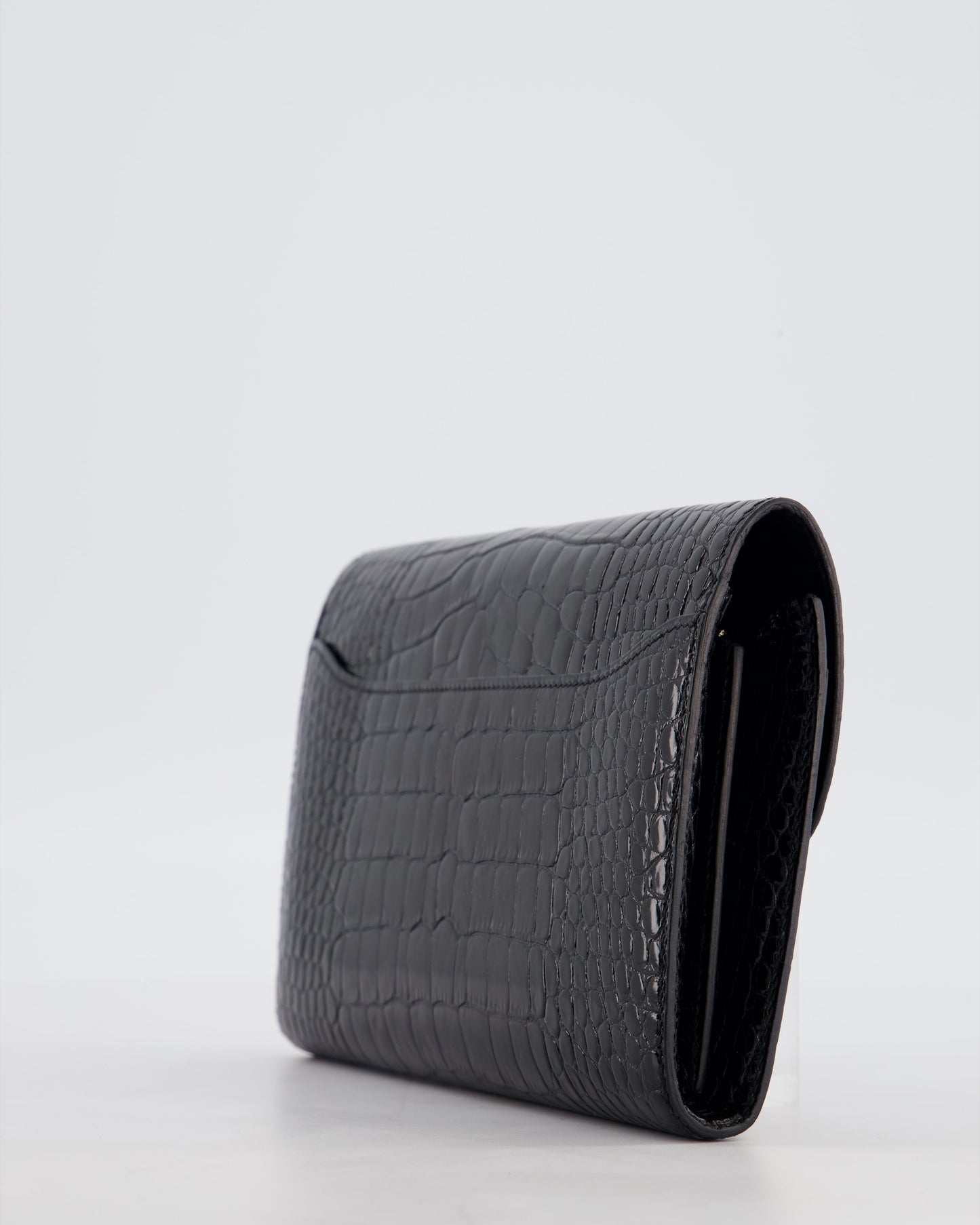 Hermes Constance Wallet in Noir Alligator with Palladium Hardware