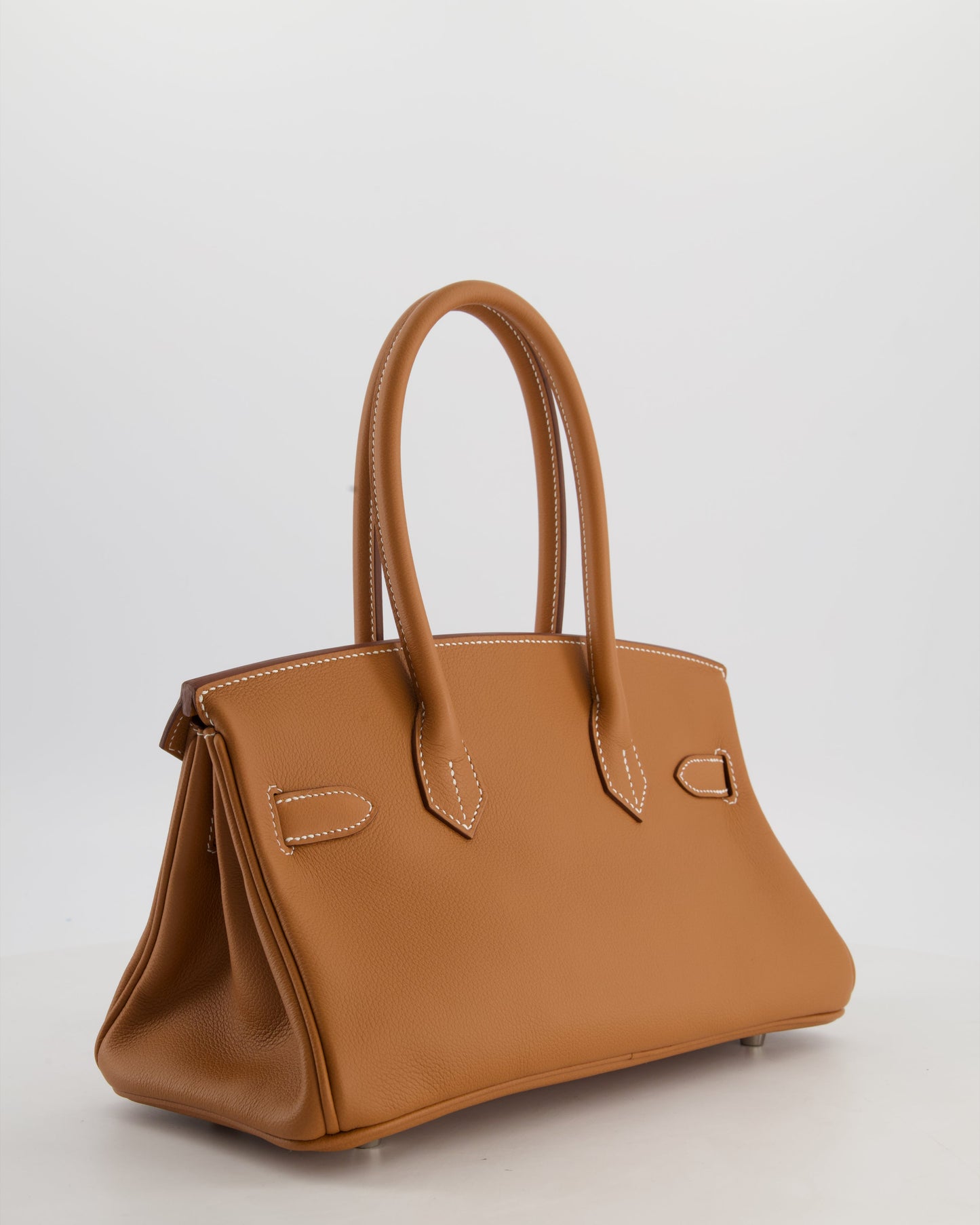 *RARE* Hermes Shoulder Birkin Light 29 Bag in Gold Evercolour Leather with Palladium Hardware