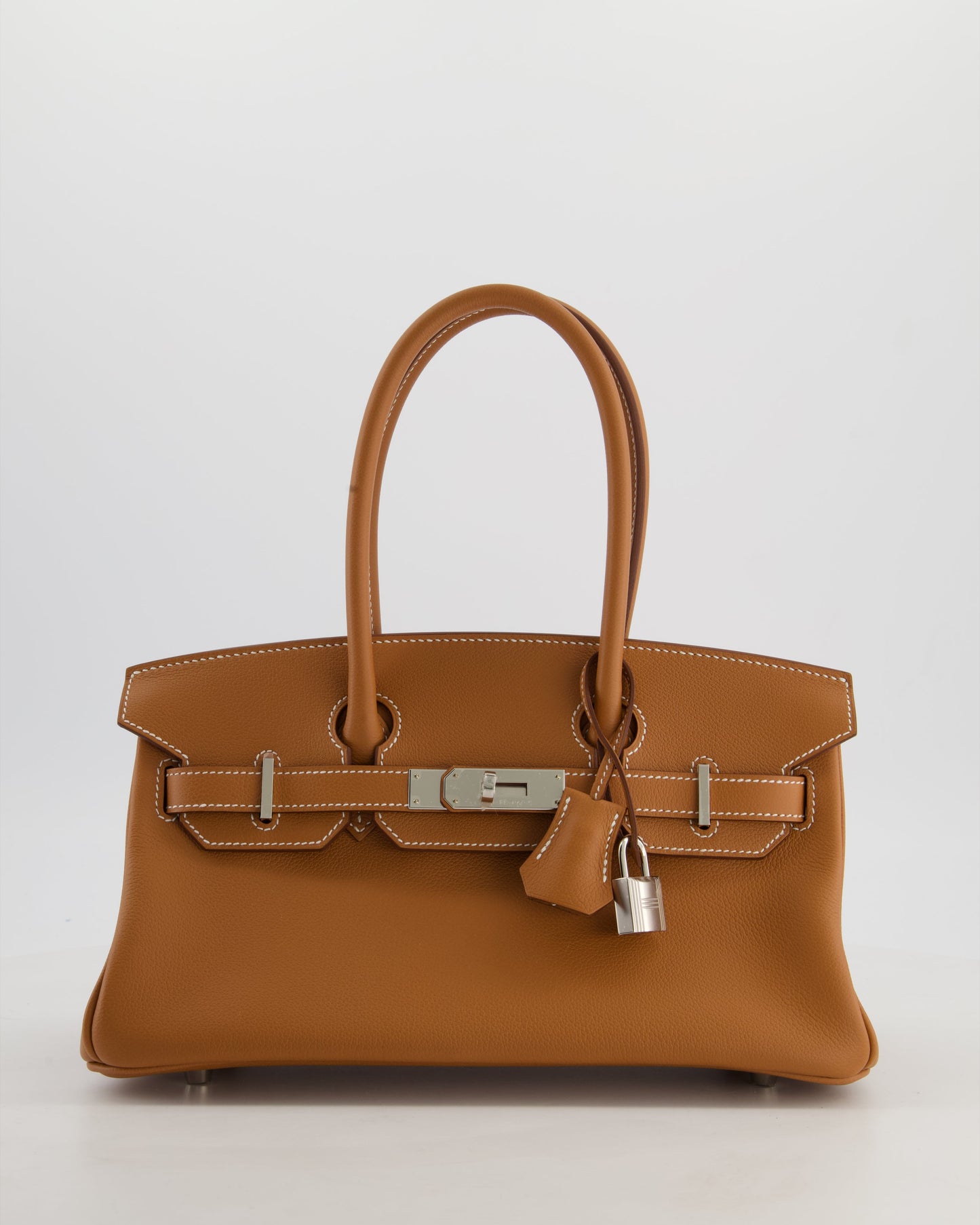 *RARE* Hermes Shoulder Birkin Light 29 Bag in Gold Evercolour Leather with Palladium Hardware