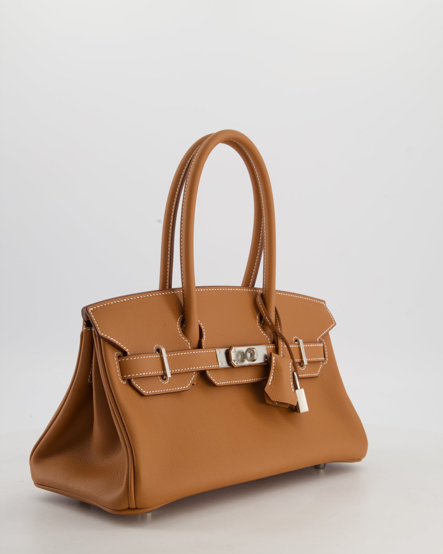 *RARE* Hermes Shoulder Birkin Light 29 Bag in Gold Evercolour Leather with Palladium Hardware