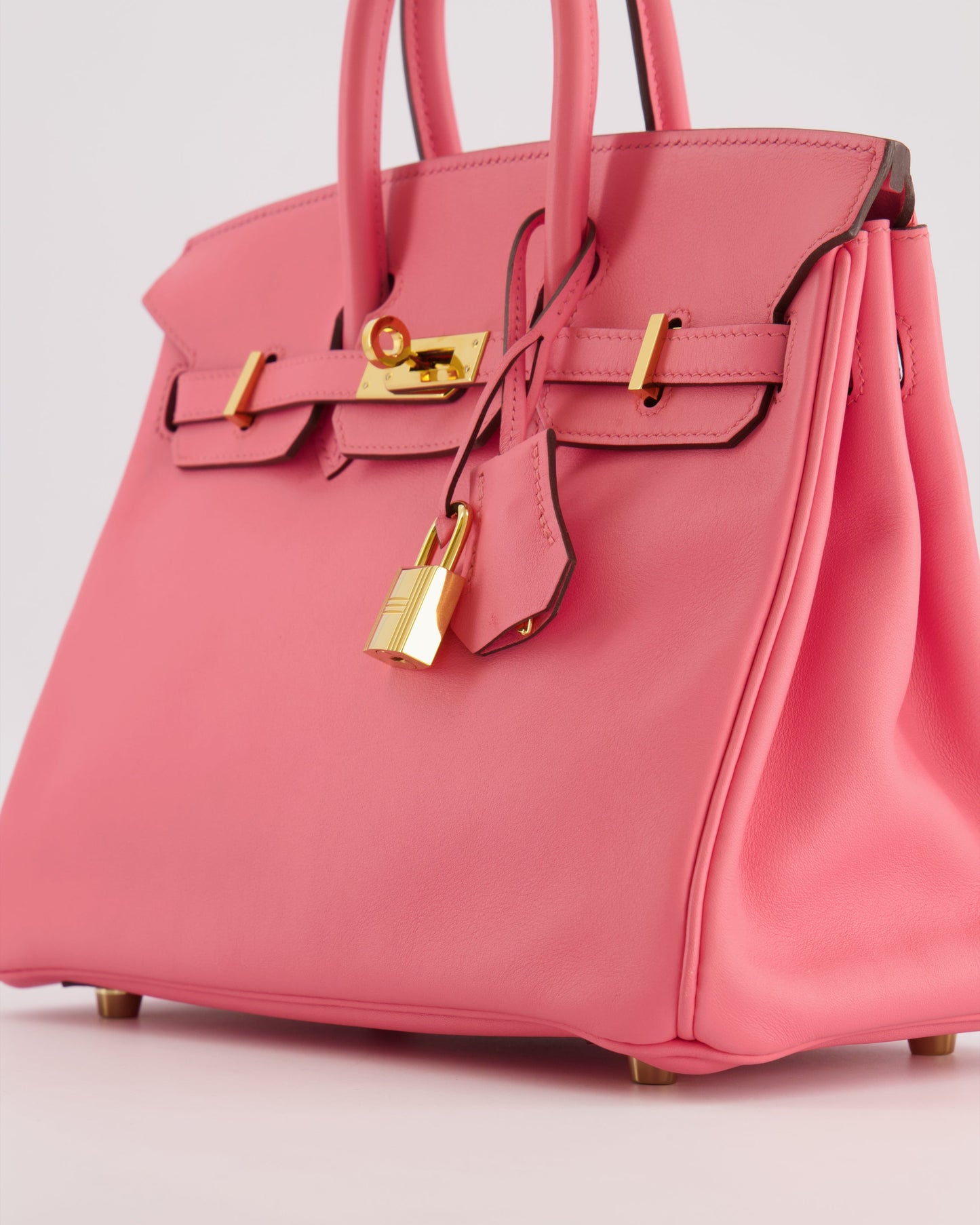 Hermes Birkin 25 Retourne Bag in Rose D'Été Swift Leather with Gold Hardware