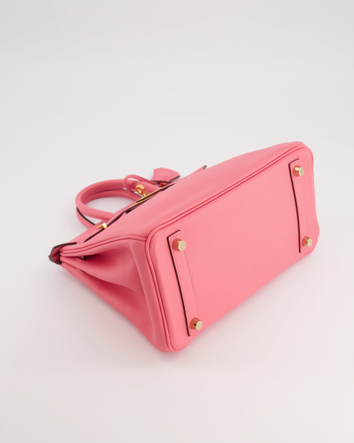 Hermes Birkin 25 Retourne Bag in Rose D'Été Swift Leather with Gold Hardware