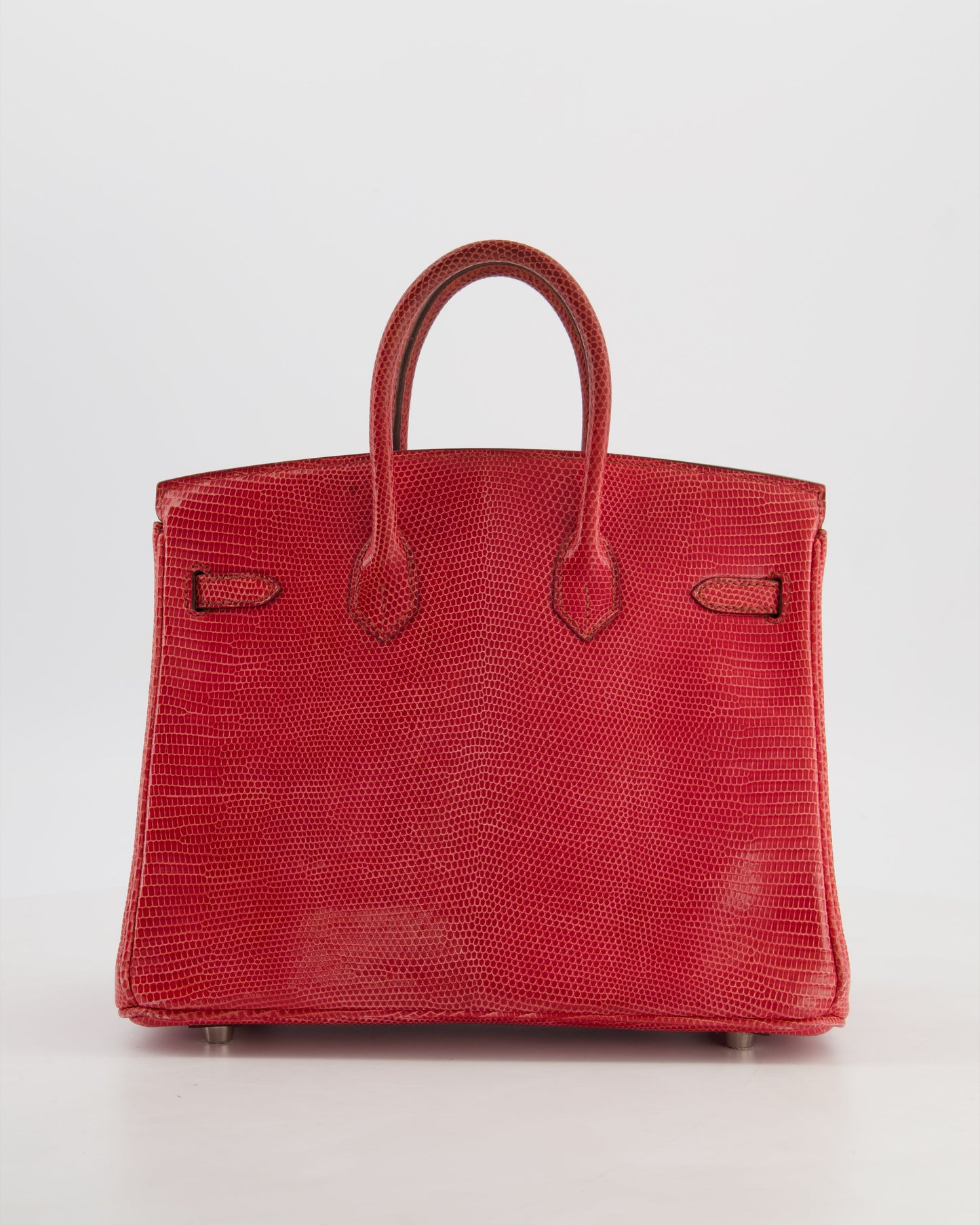 *HOT* Hermes Birkin 25 Verso Retourne Bag in Bougainvillea Lizard Niloticus Leather, Rose Shocking Interior with Palladium Hardware