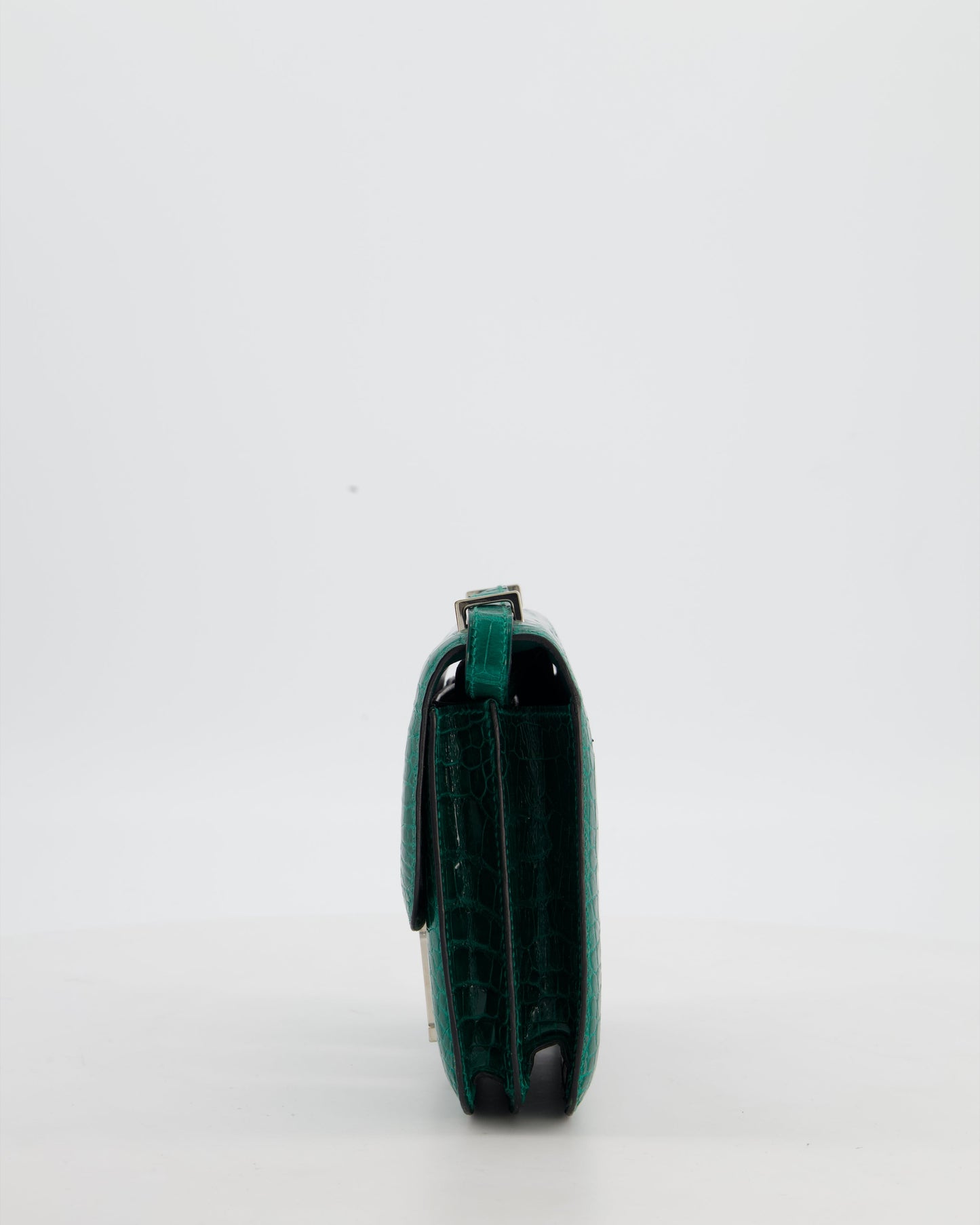 *HOT* Hermes Constance 18 Bag in Vert Bosphore Crocodile Porosus with Palladium Hardware