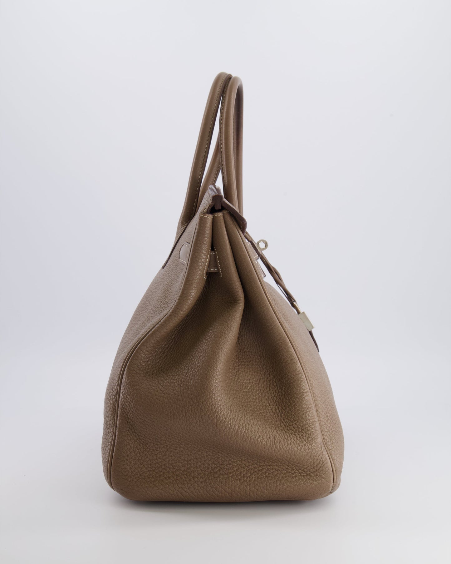 Hermes Birkin 35 Bag in Etoupe Togo Leather with Palladium Hardware