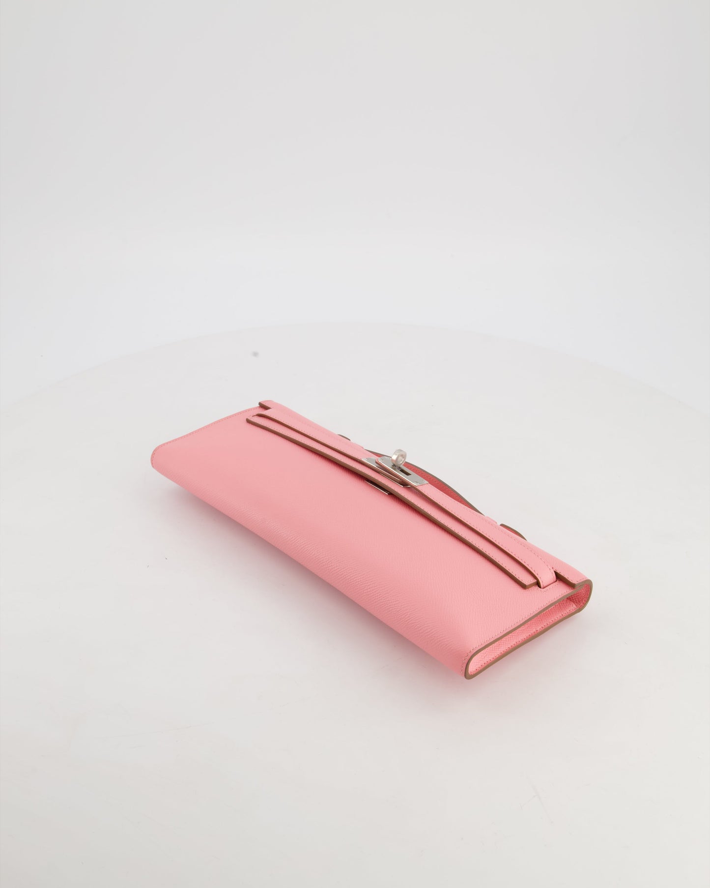 *RARE* Hermes Kelly Cut Bag in Rose Confetti Epsom Leather with Palladium Hardware