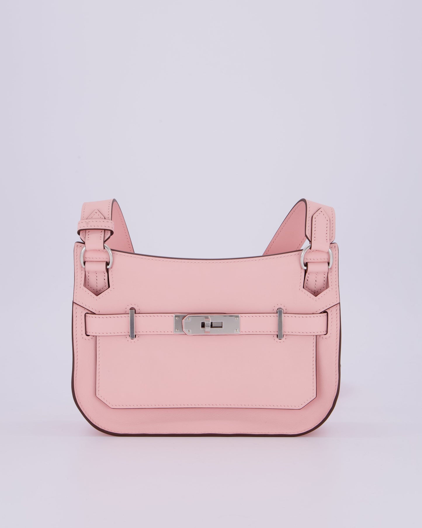 *RARE & HOT* Hermes Mini Jypsiere Bag in Rose Sakura Swift Leather with Palladium Hardware