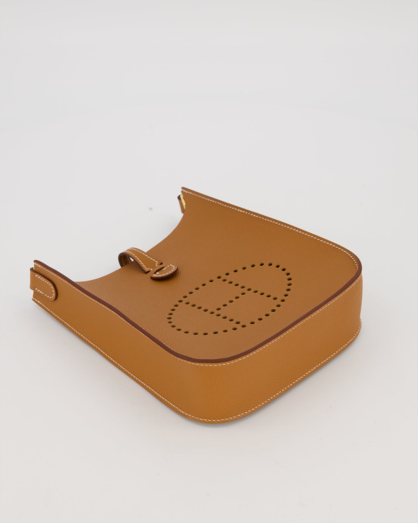 Hermes Gold Mini Evelyne Sellier Bag in Epsom Leather with Gold Hardware