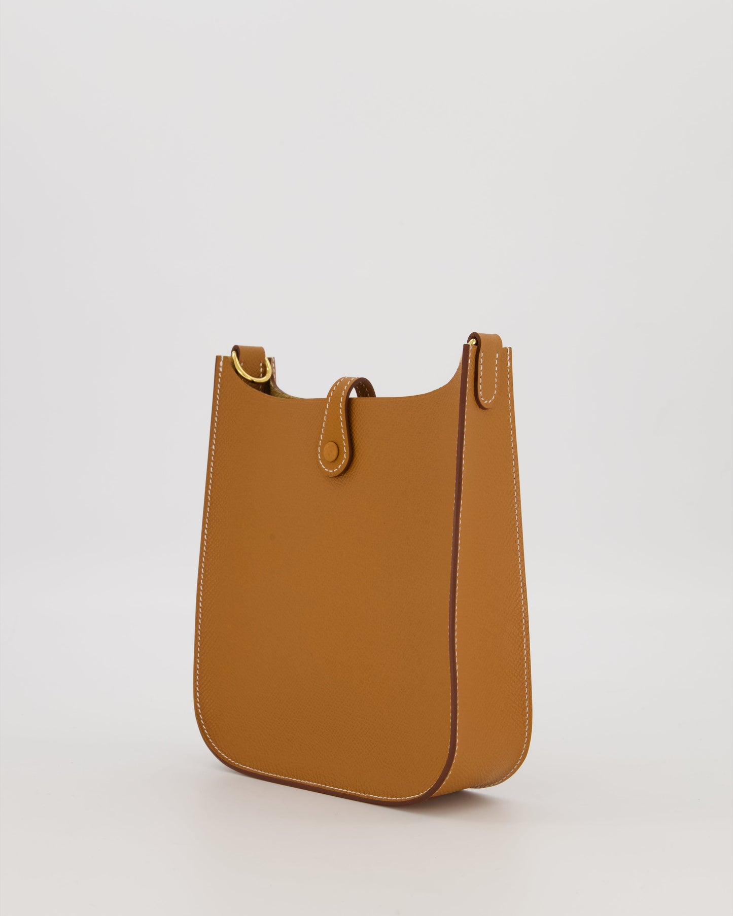 Hermes Gold Mini Evelyne Sellier Bag in Epsom Leather with Gold Hardware